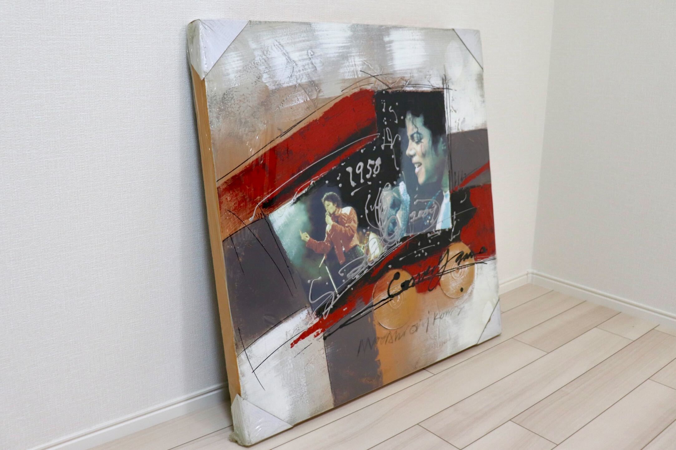 GMIK749J○マイケル・ジャクソン アートパネル 大型 インテリアボード コラージュアート