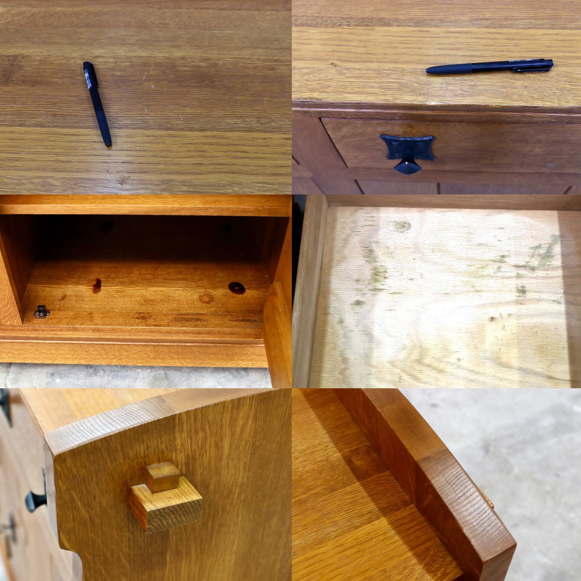 GMIK8○Stickley / スティックレー 横浜ダニエル サイドボード リビングボード オーク無垢 アーリーアメリカン クラシック 最高級 稀少