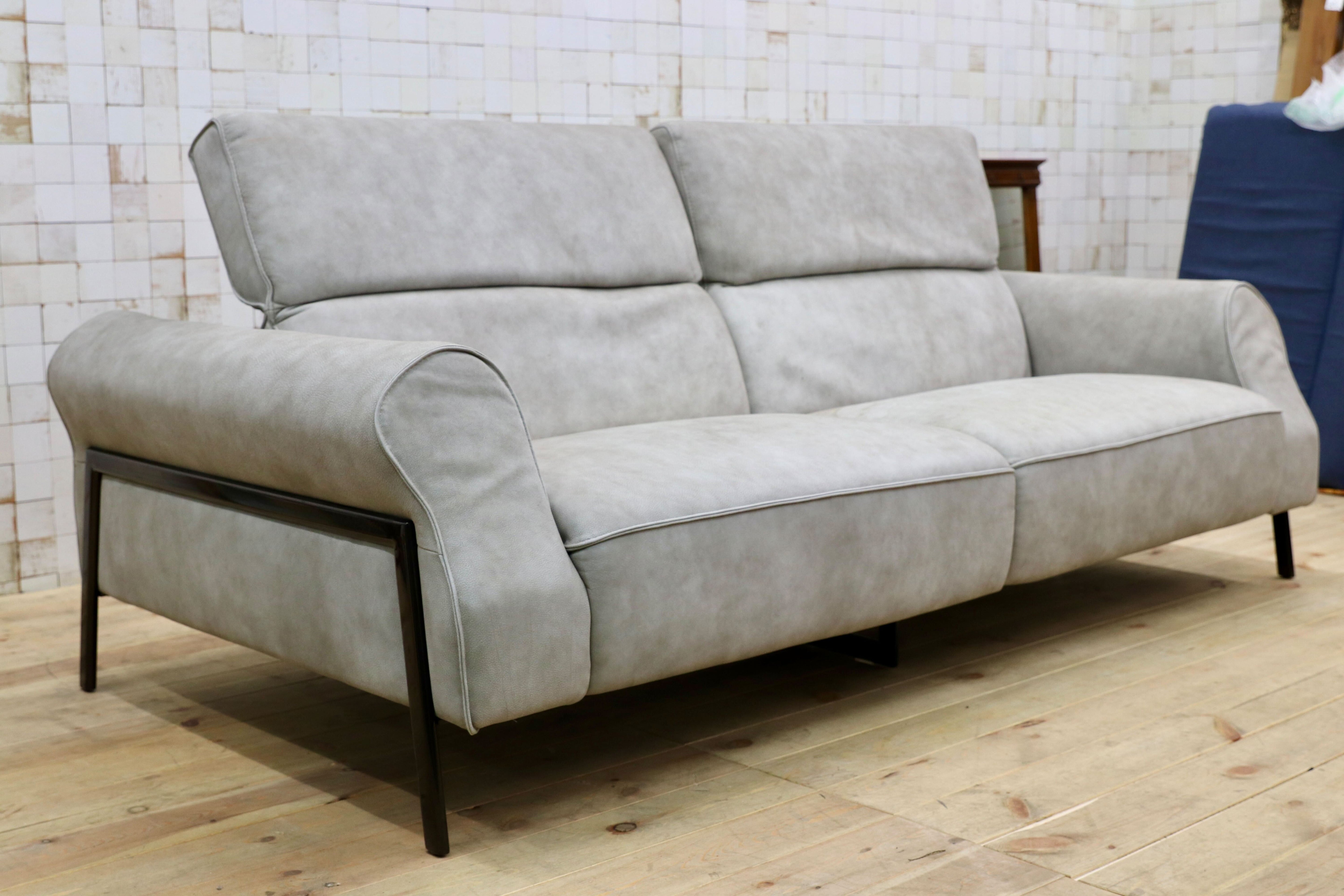 GMIO34A○nicoline / ニコライン ZANTE ザンテ 3人掛けソファ シングルソファ ヌバックレザー イタリアモダン 高級 プラスカーサ