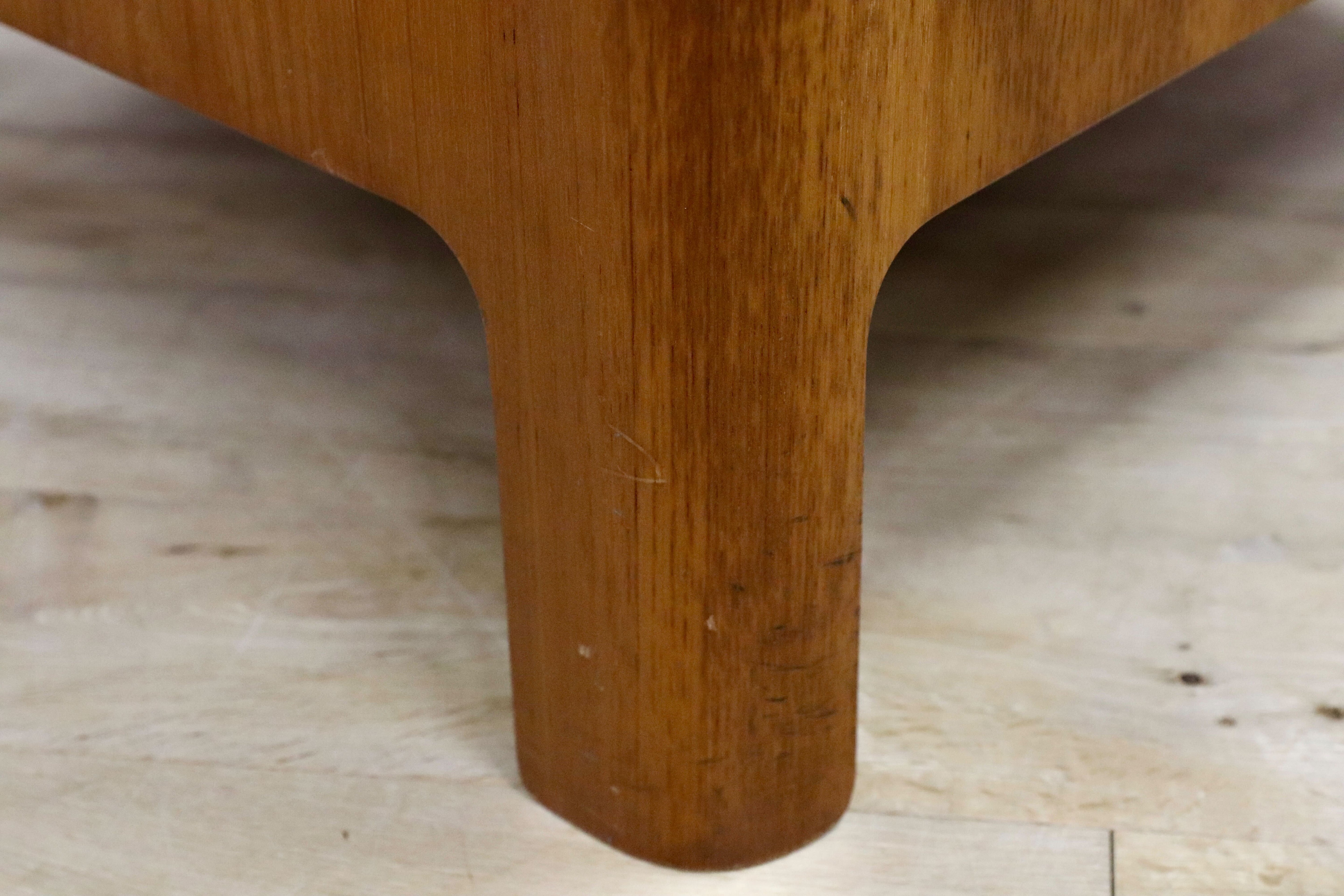 GMIK654A○天童木工 / Tendo HACO ハコ チーク材 ジャパニーズモダン ヴィンテージ 1人掛けソファ シングルソファ 合皮 剣持勇 稀少