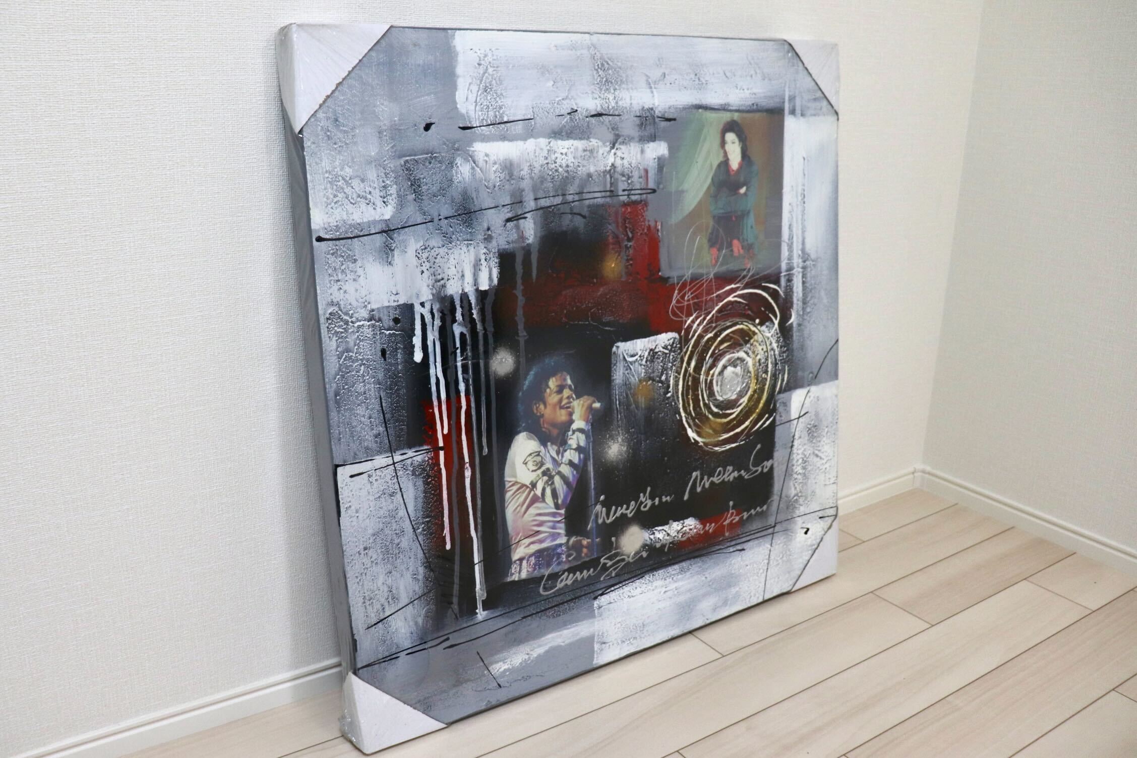 GMIK749L◯マイケル・ジャクソン アートパネル 大型 インテリアボード コラージュアート