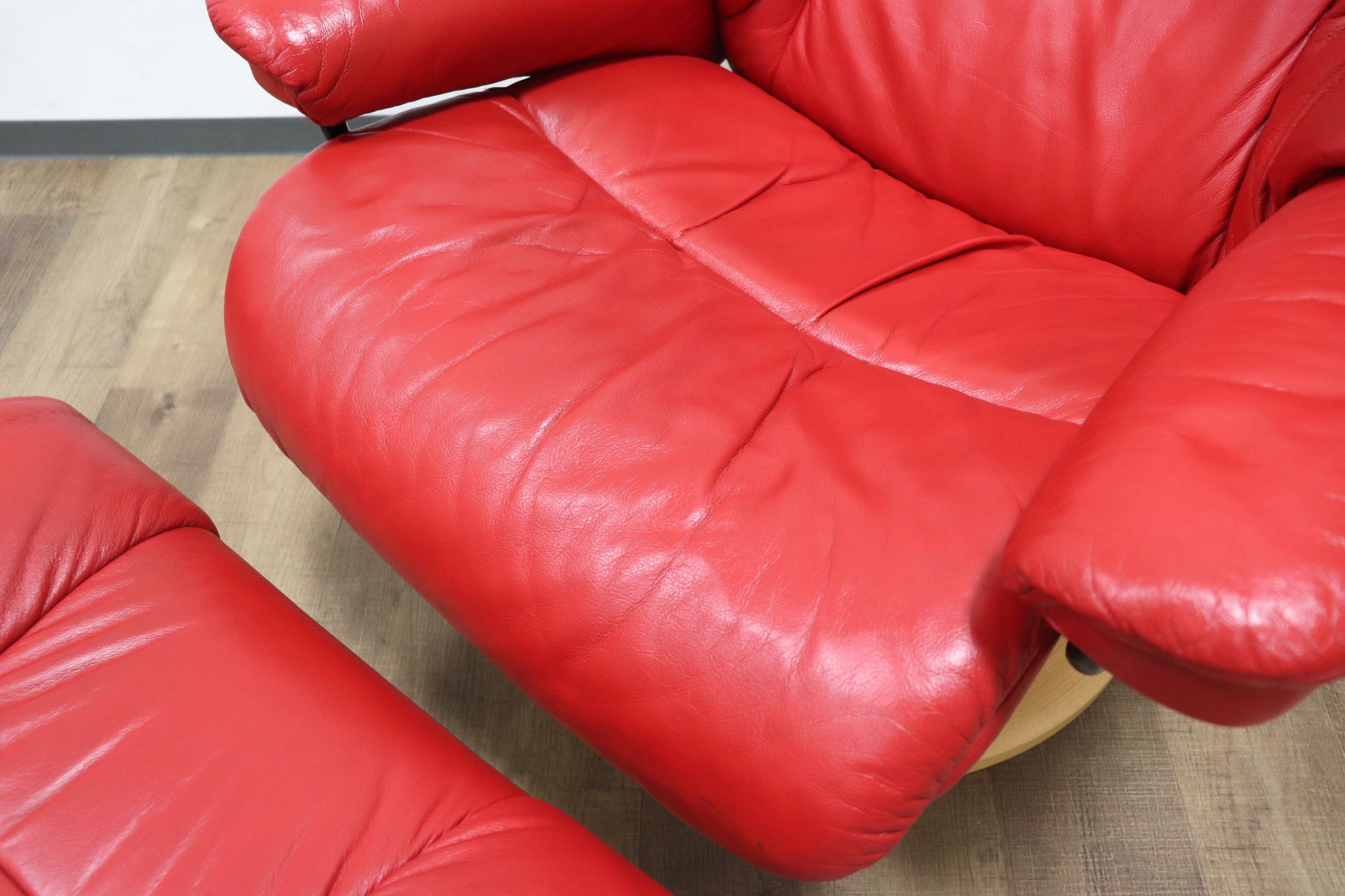 GMHS21A○EKORNES / エコーネス Reno レノ ストレスレスチェア オットマン リクライニングチェア 本革 パロマノルウェー 約44万