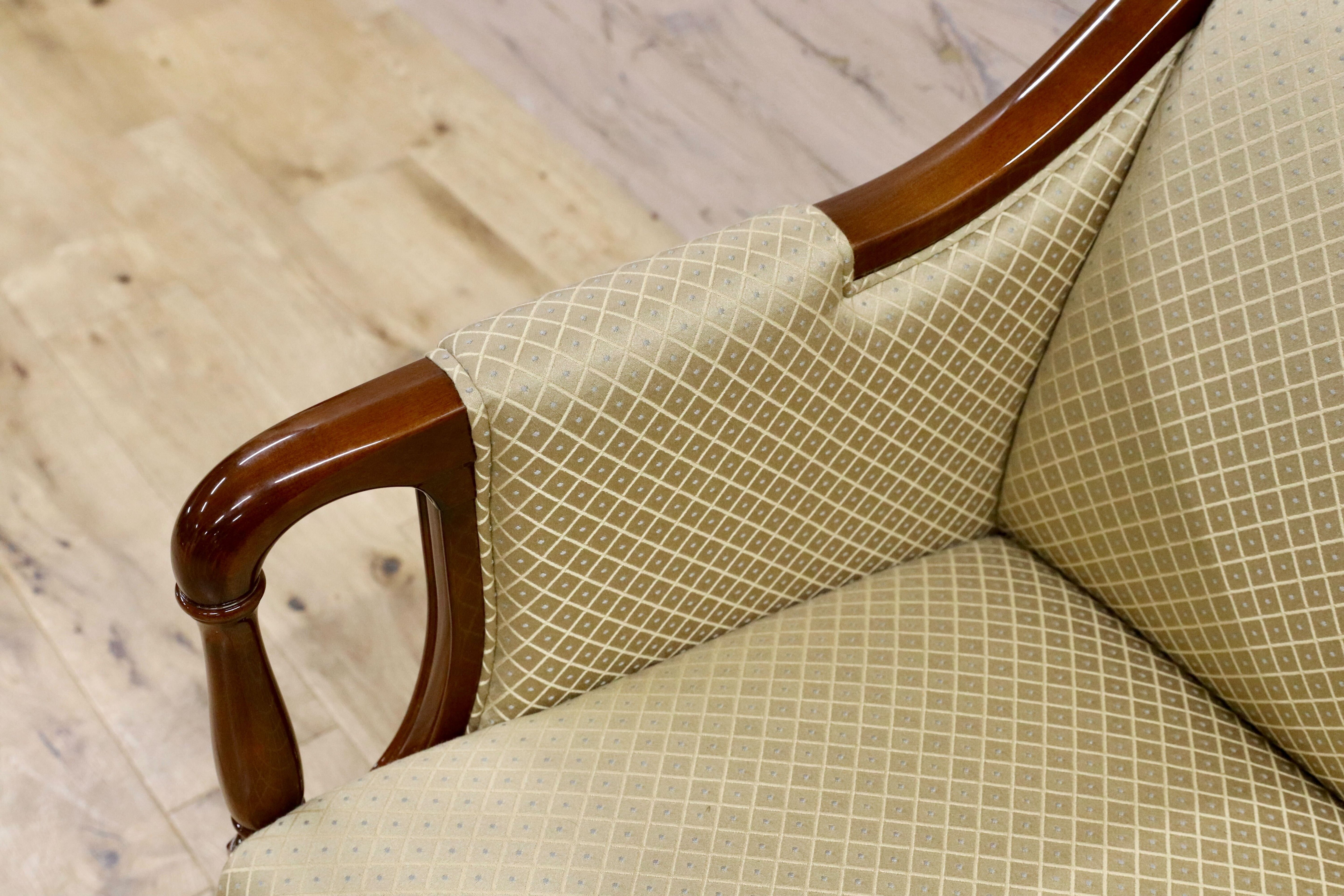 GMHS79○モリシゲ / MORISHIGE Nスペンサー 1人掛けソファ シングルソファ ラウンジチェア IDC大塚家具 定価約22万 展示品