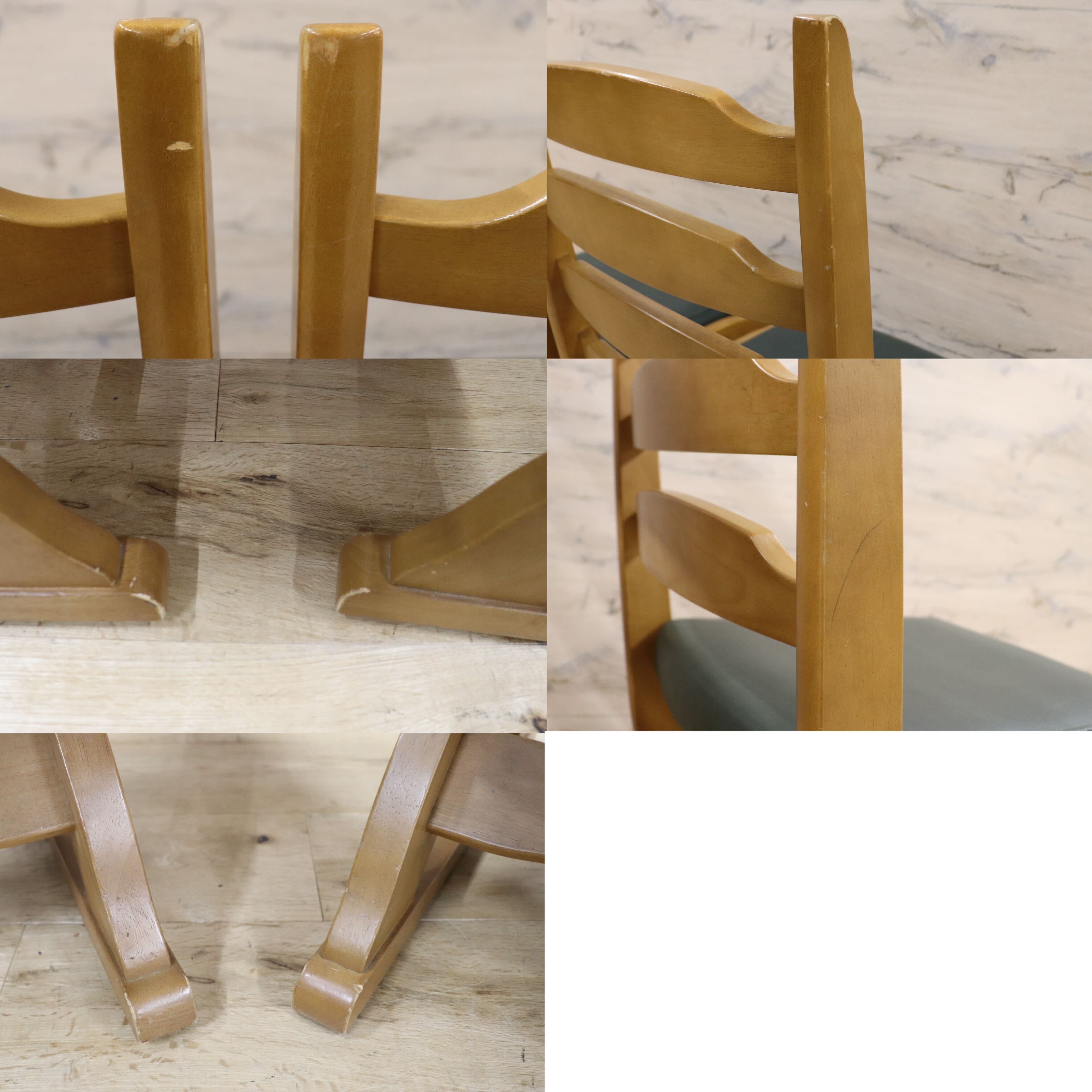 GMGK360○karimoku / カリモク RUSTIC ルスティック ダイニングチェア 椅子 2脚セット 合皮 ナチュラル カントリー 国産家具