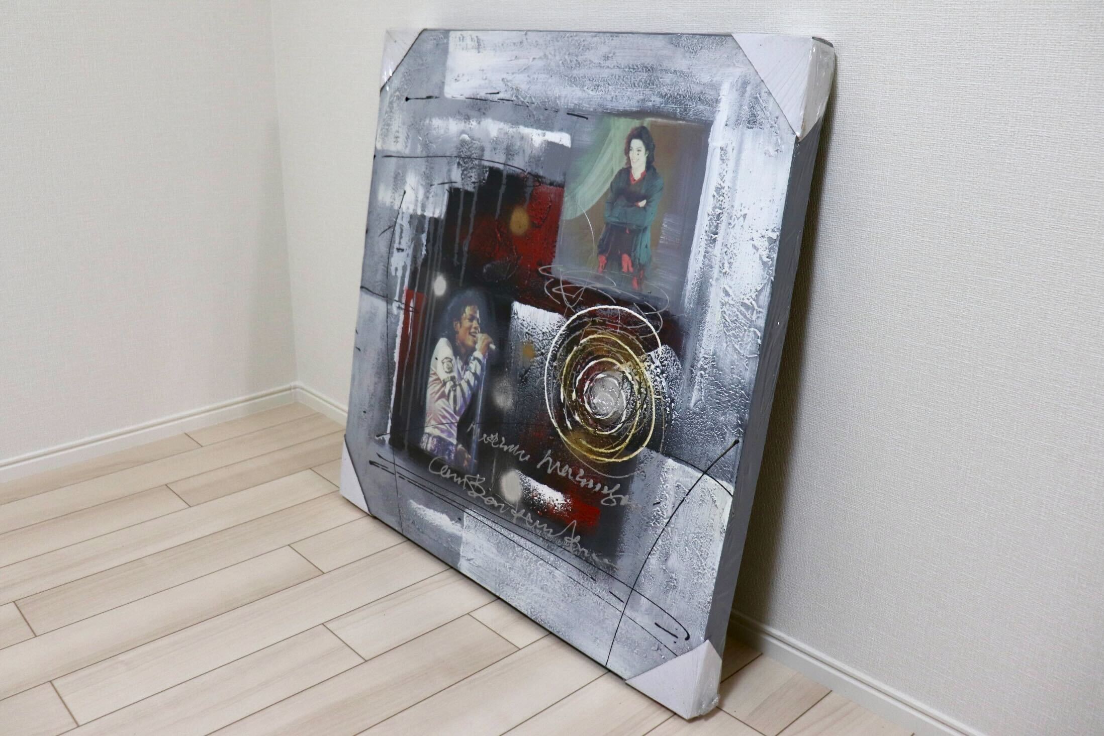 GMIK749N◯マイケル・ジャクソン アートパネル 大型 インテリアボード コラージュアート