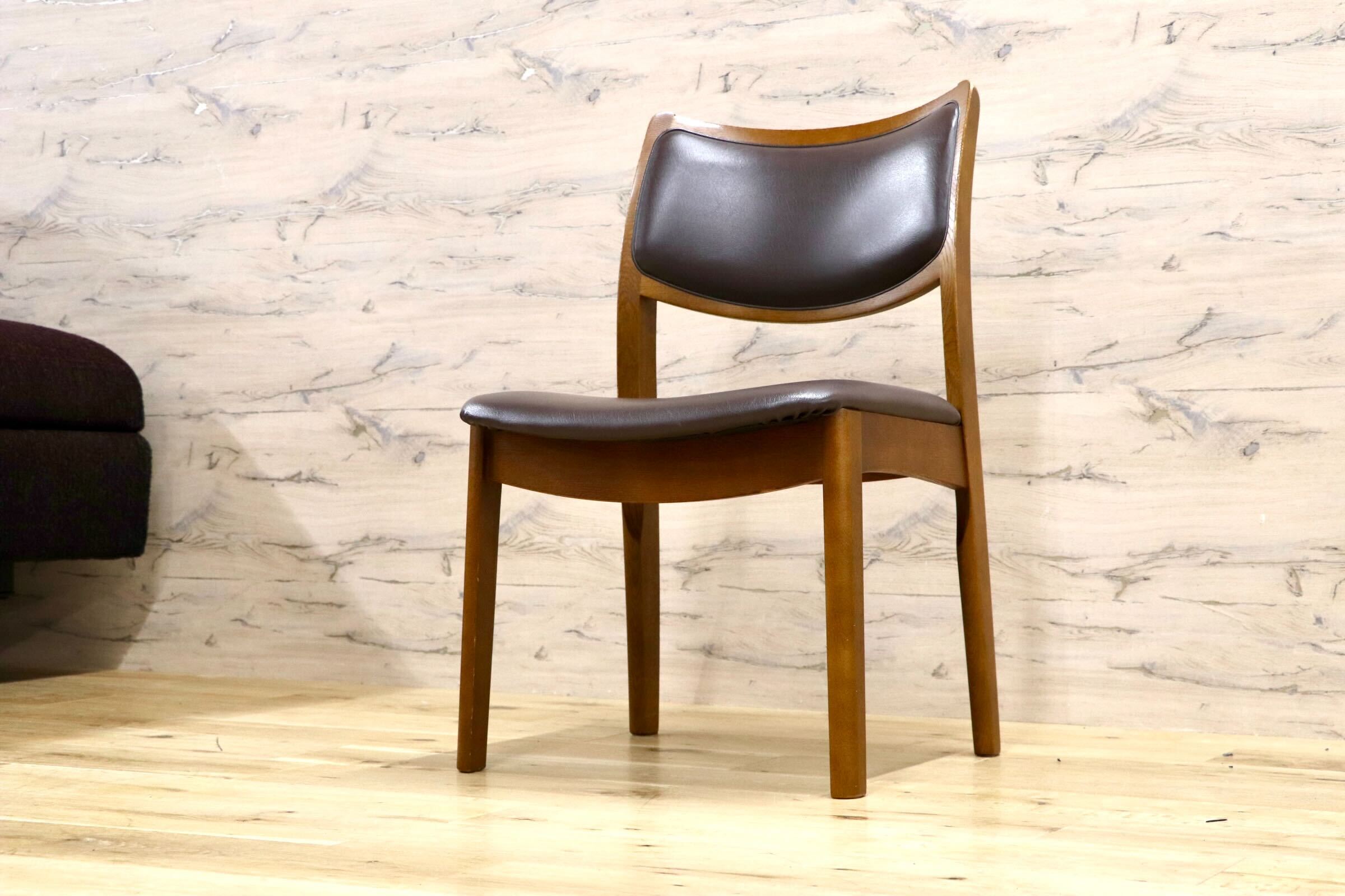 GMIS527A○シラカワ / shirakawa ダイニングチェア アームレスチェア 椅子 飛騨の家具 合皮 和モダン