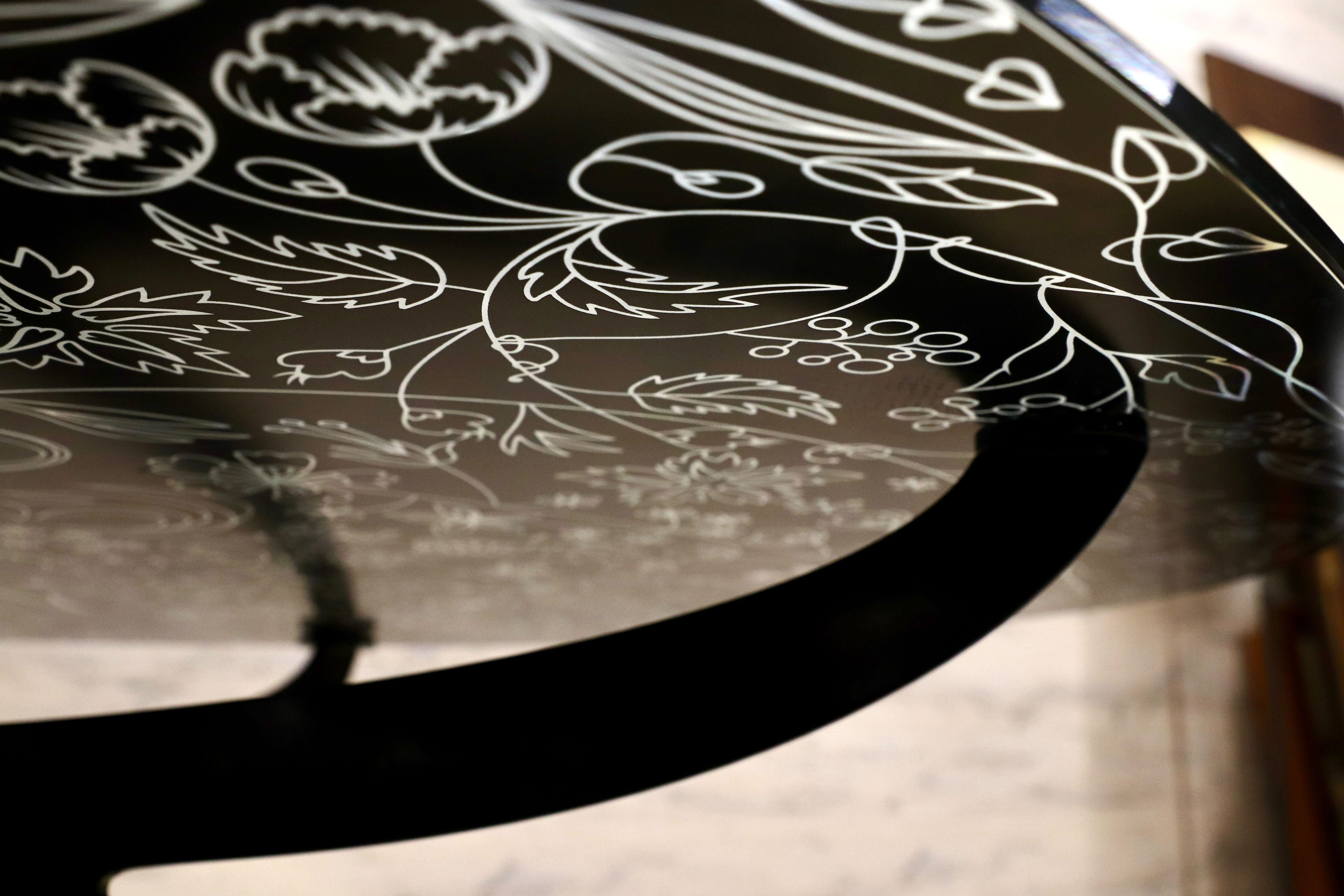 GMHK518○Moroso / モローゾ GLASS OVALTABLE グラスオーバル Tord Boontje トード・ボーンチェ 約52万 展示品