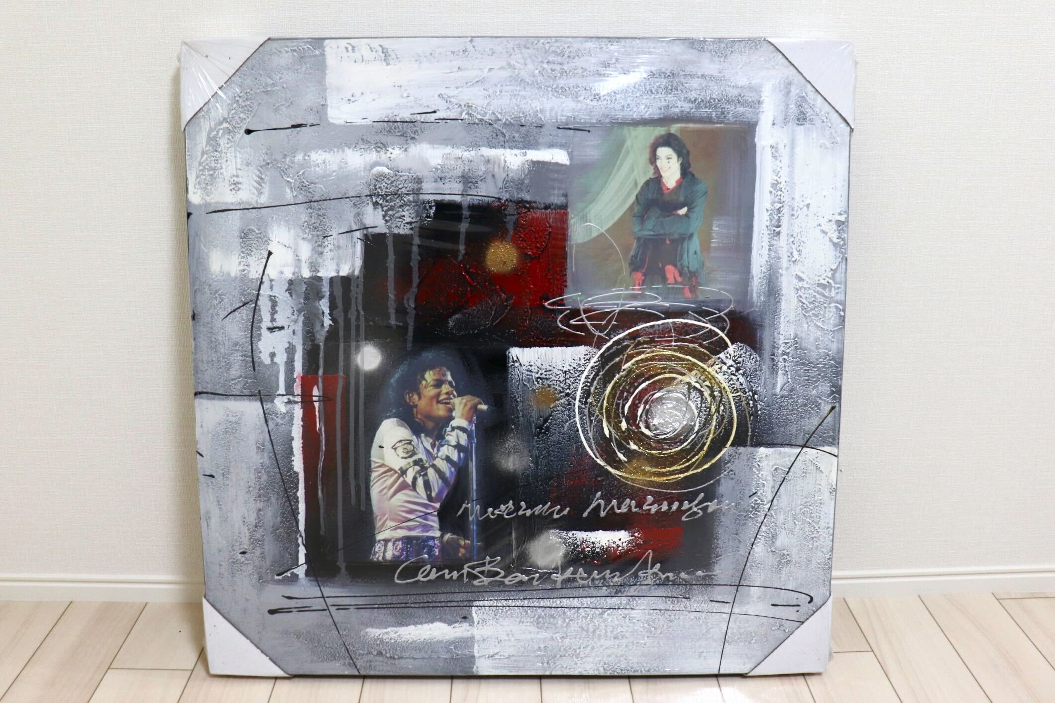 GMIK749N◯マイケル・ジャクソン アートパネル 大型 インテリアボード コラージュアート