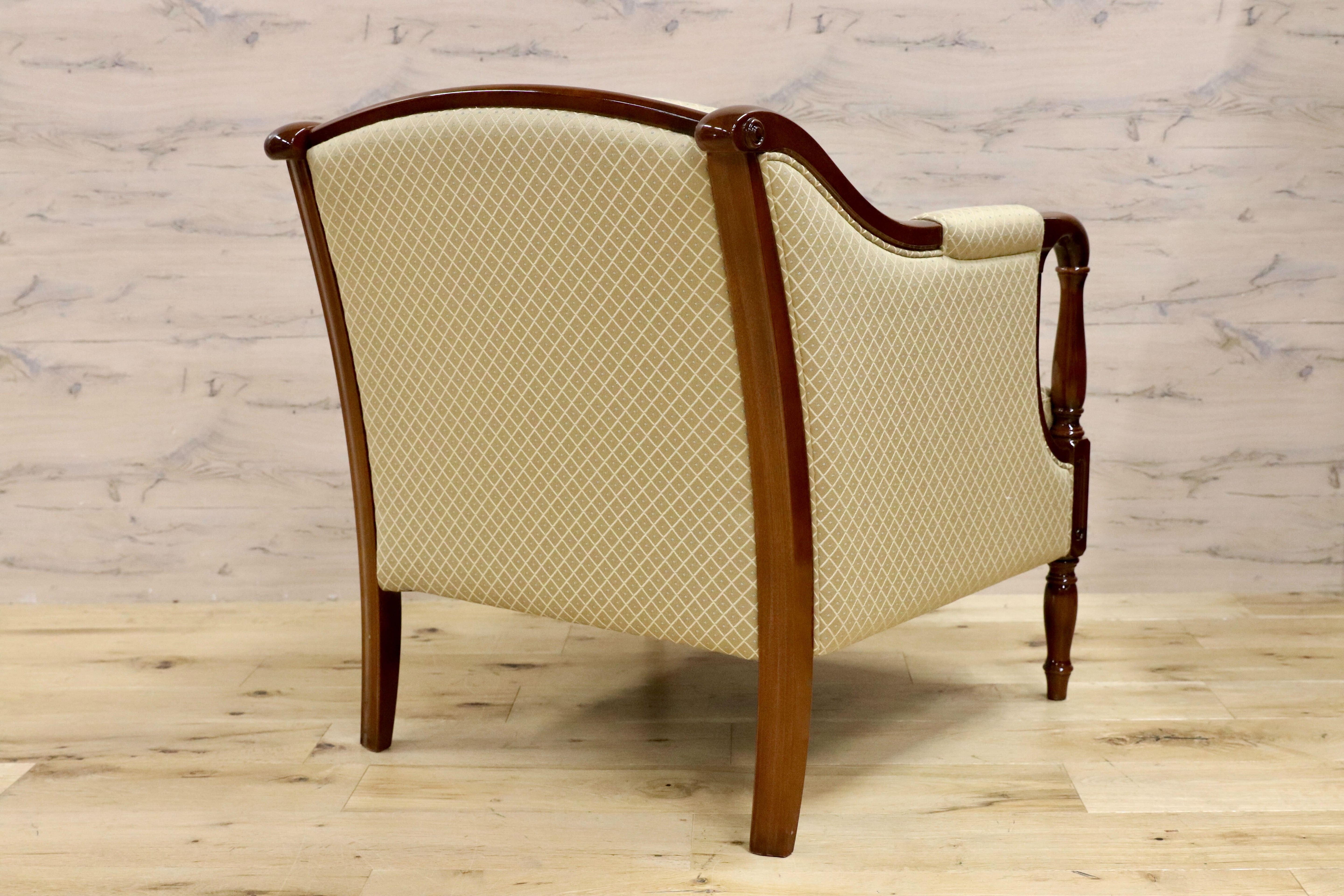 GMHS79○モリシゲ / MORISHIGE Nスペンサー 1人掛けソファ シングルソファ ラウンジチェア IDC大塚家具 定価約22万 展示品