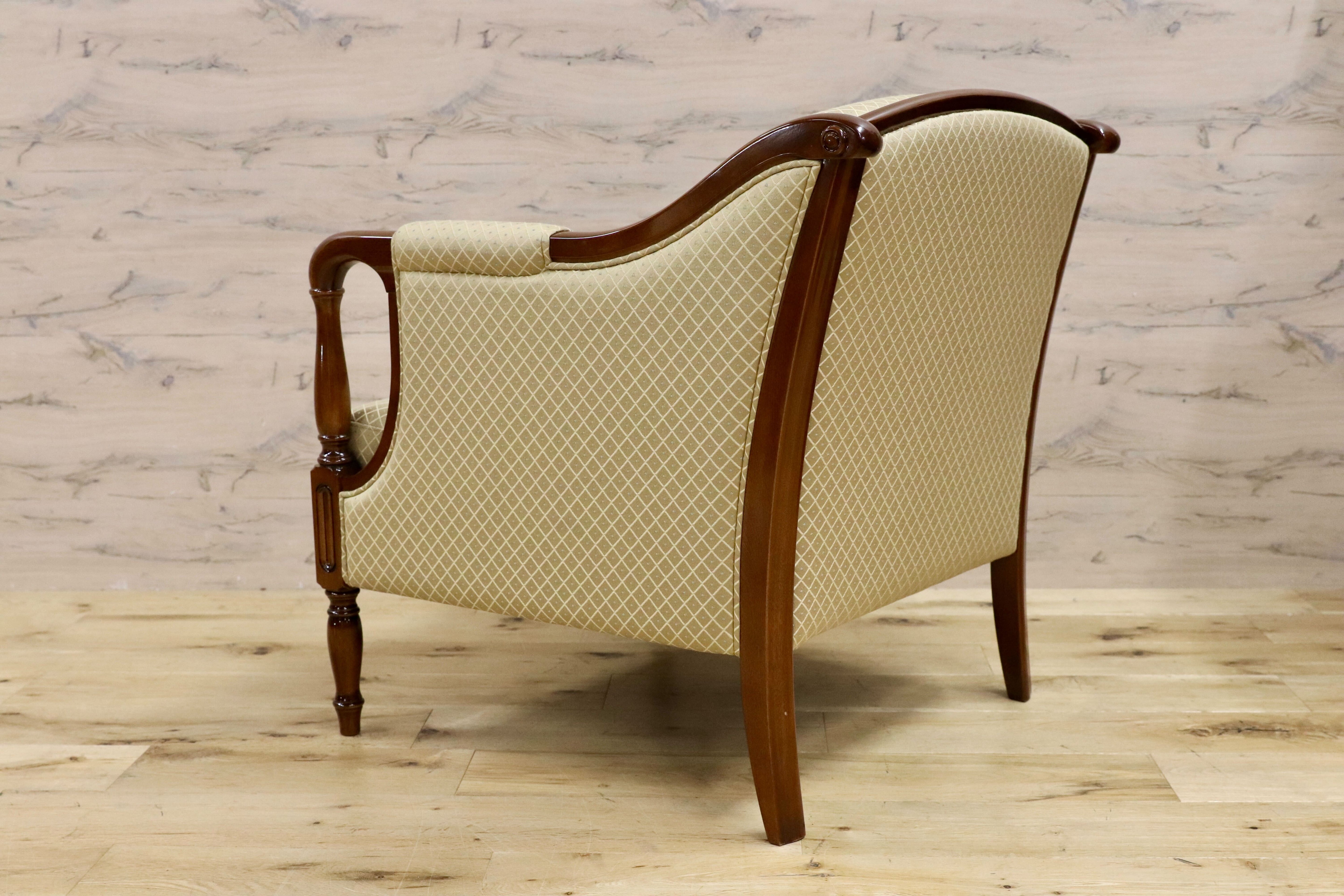 GMHS79○モリシゲ / MORISHIGE Nスペンサー 1人掛けソファ シングルソファ ラウンジチェア IDC大塚家具 定価約22万 展示品