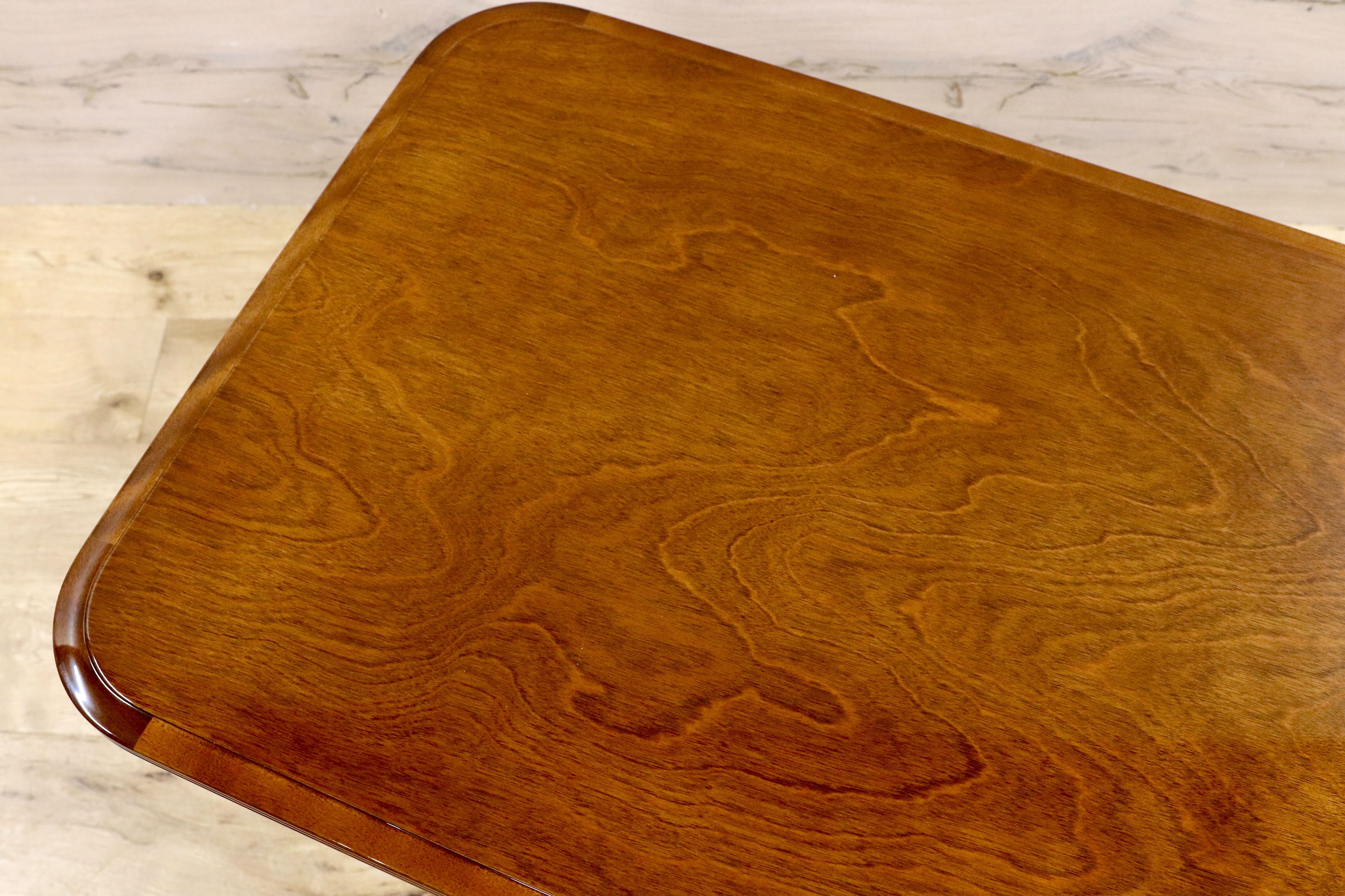 GMHS79○MORISHIGE / モリシゲ フローラ センターテーブル リビングテーブル 応接 机 樺材 クラシック IDC大塚家具 定価約15万 展示品