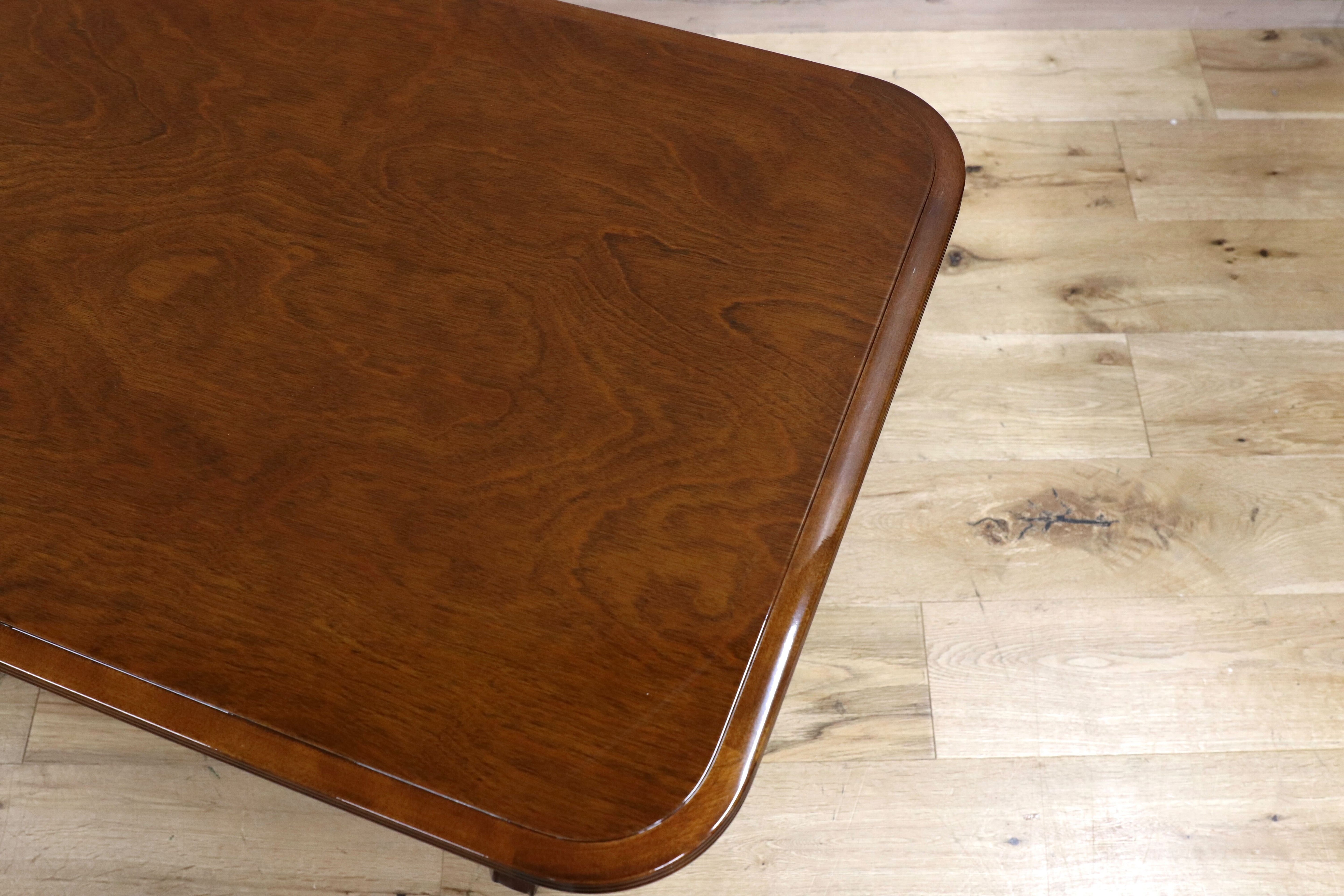 GMHS79○MORISHIGE / モリシゲ フローラ センターテーブル リビングテーブル 応接 机 樺材 クラシック IDC大塚家具 定価約15万 展示品