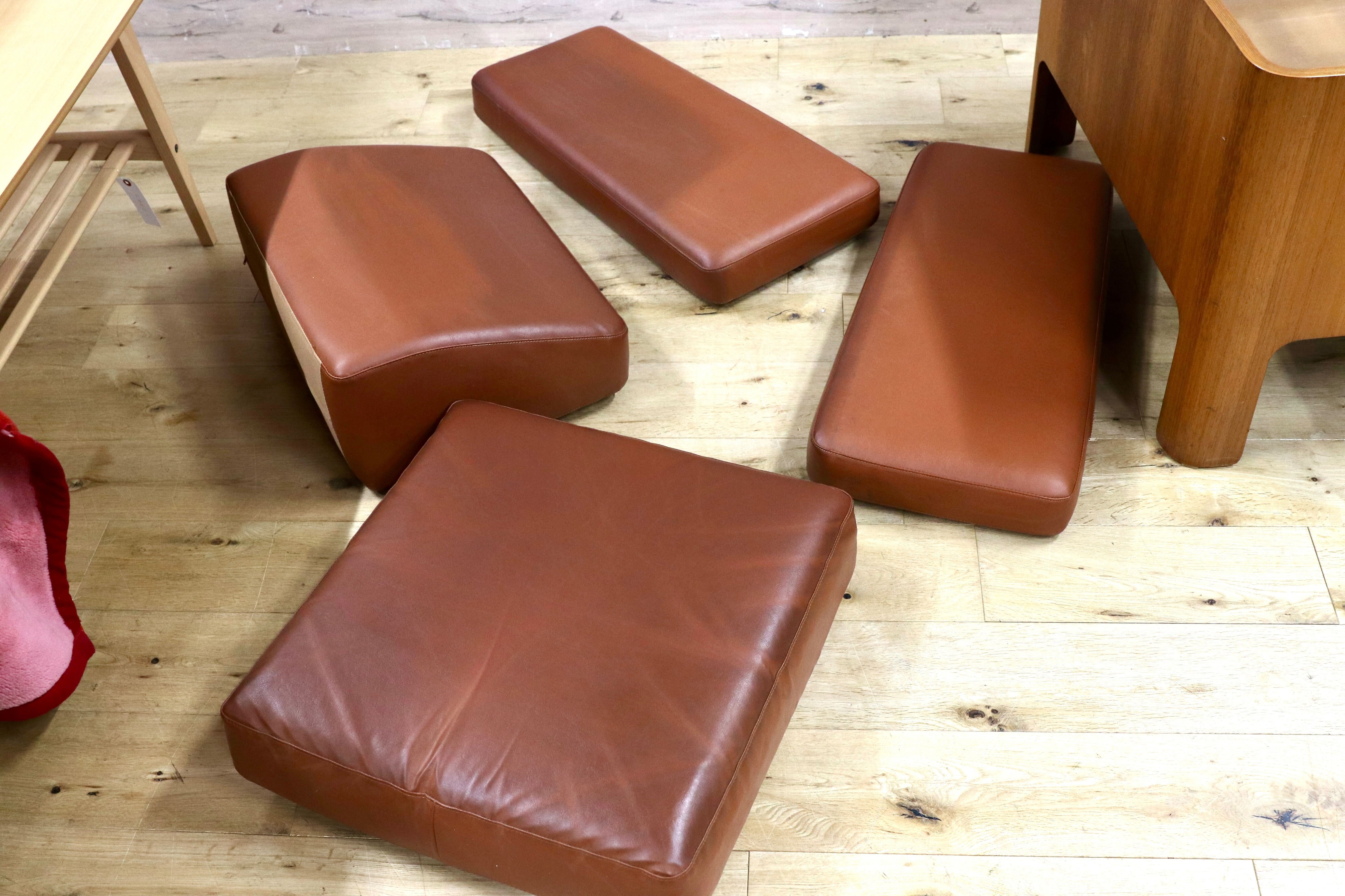 GMIK654B○天童木工 / Tendo HACO ハコ チーク材 ジャパニーズモダン ヴィンテージ 1人掛けソファ シングルソファ 合皮 剣持勇 稀少