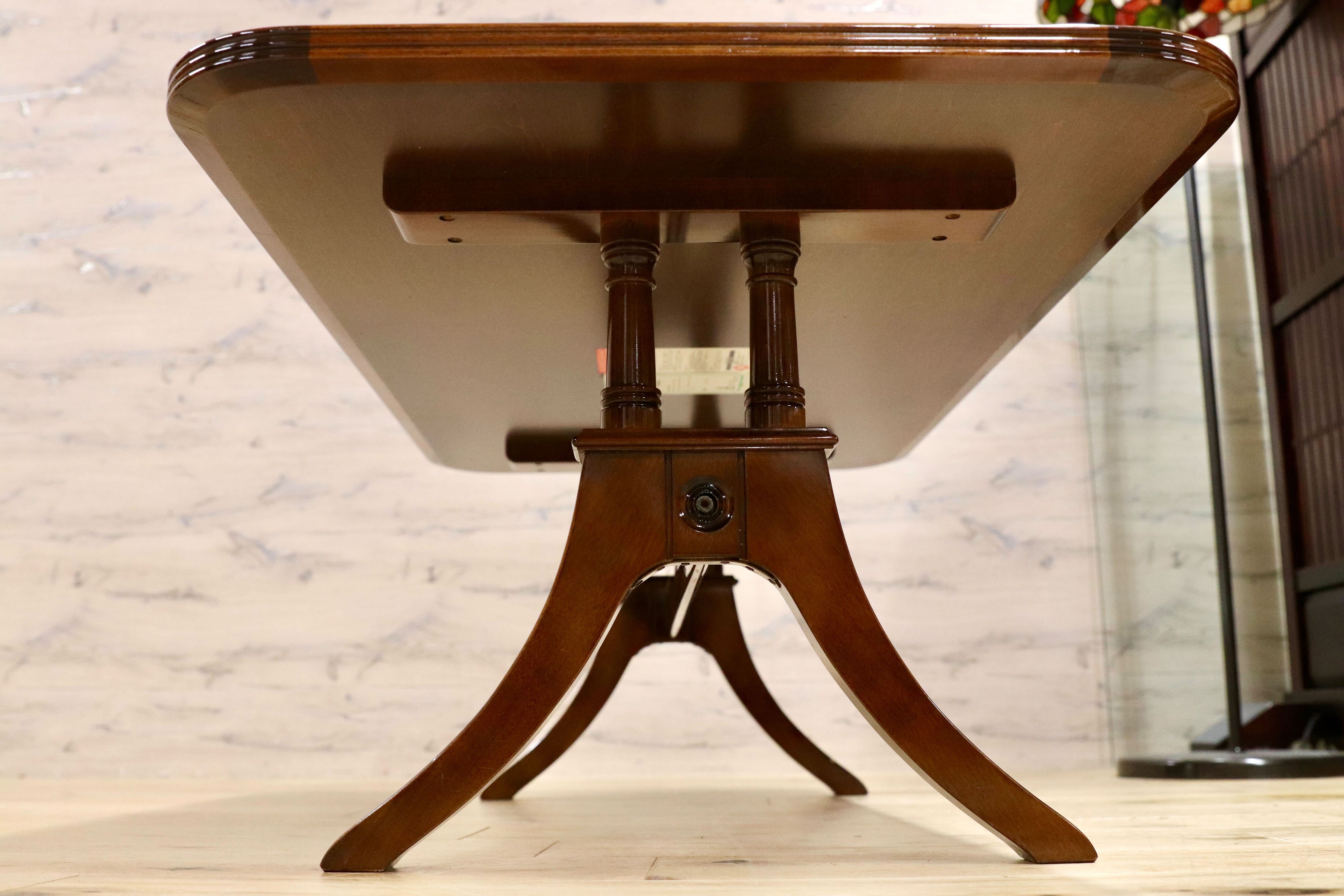 GMHS79○MORISHIGE / モリシゲ フローラ センターテーブル リビングテーブル 応接 机 樺材 クラシック IDC大塚家具 定価約15万 展示品