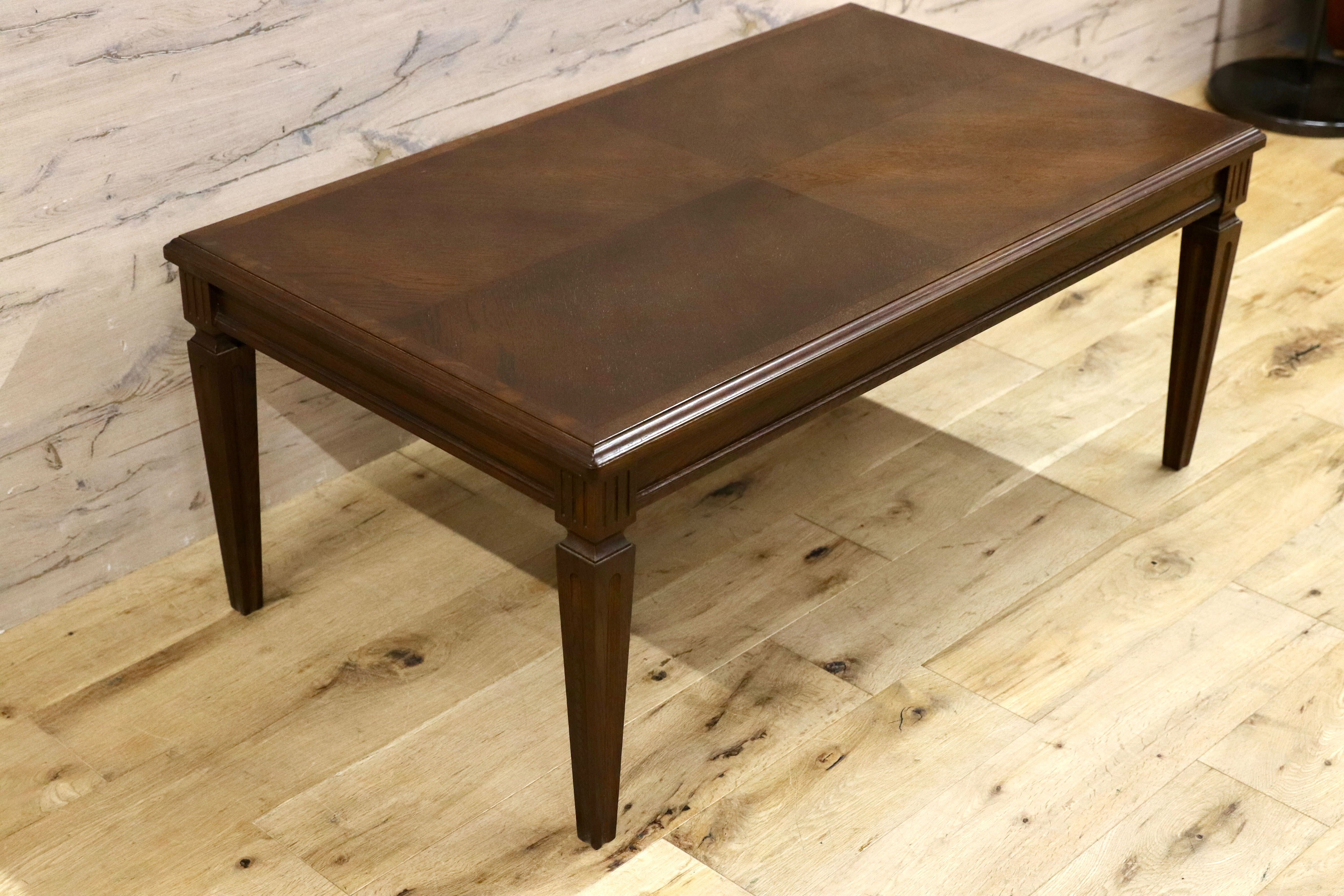 GMHK533○domani / ドマーニ センターテーブル リビングテーブル 応接机 ブラウン カリモク最高峰 クイーンズライフ オーク クラシック