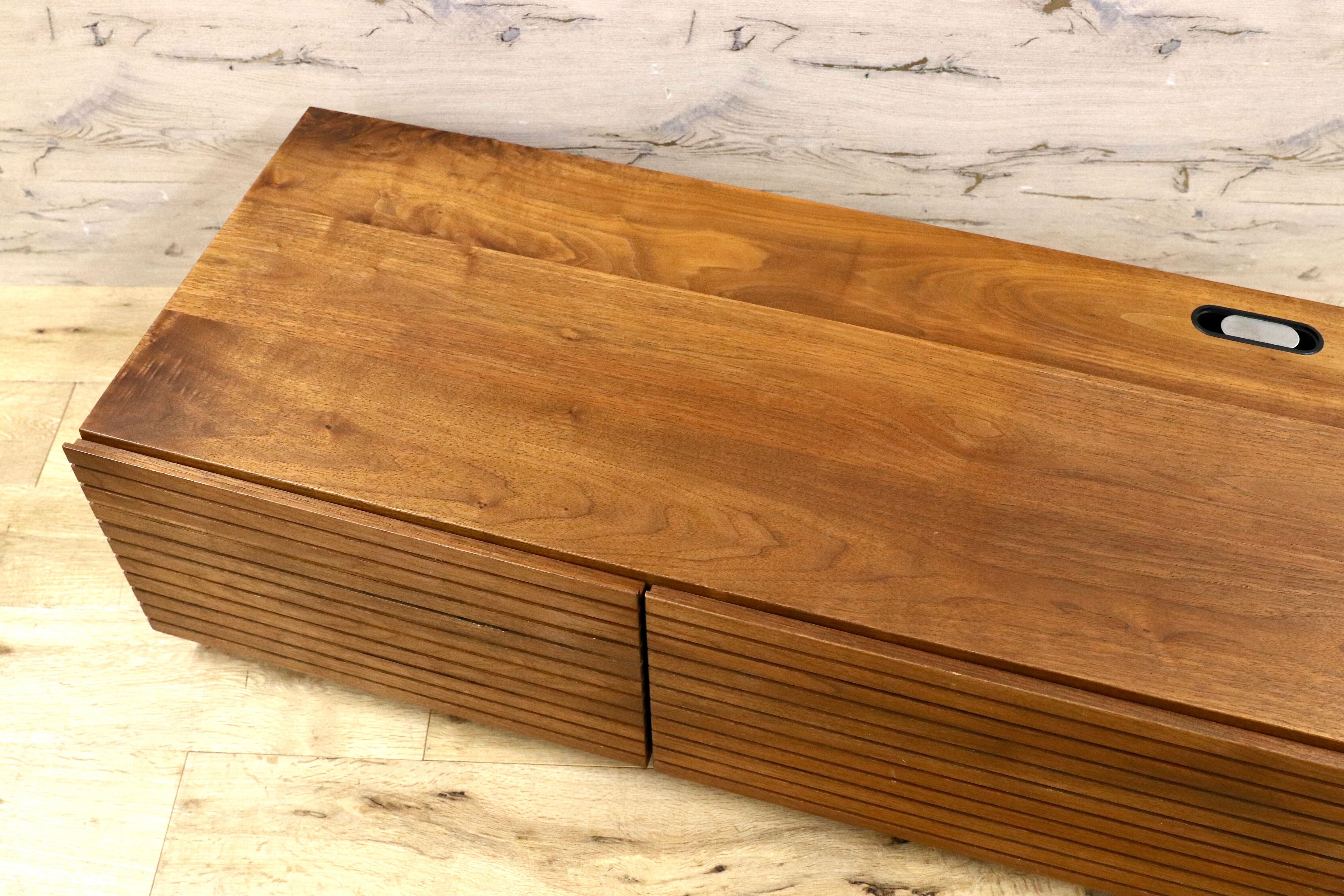 GMHK517○自然工房 風雅 FUUGA ウォールナット無垢材 テレビボード TVボード AVボード ローボード リビング収納 北欧モダン 定価約14.5万