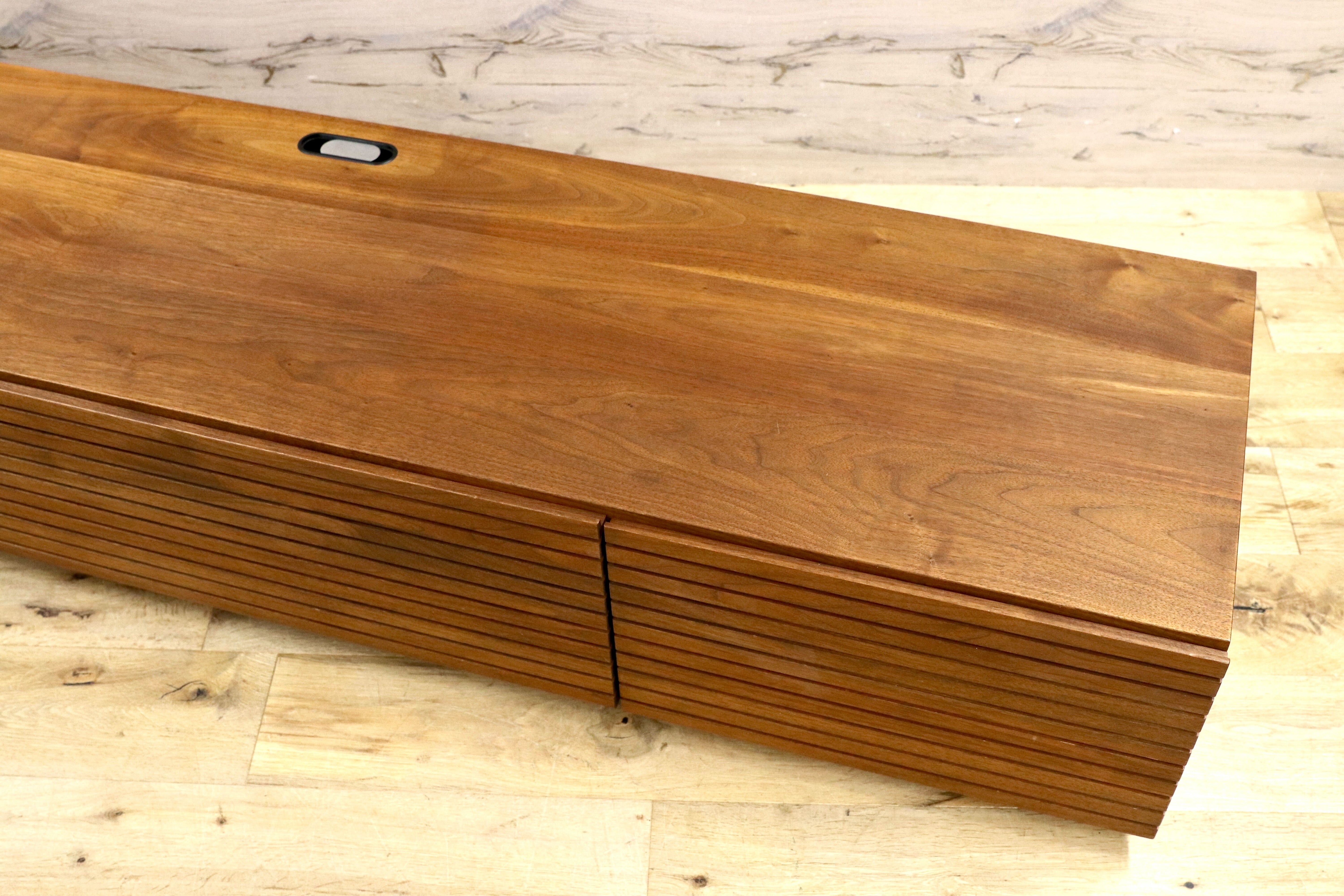 GMHK517○自然工房 風雅 FUUGA ウォールナット無垢材 テレビボード TVボード AVボード ローボード リビング収納 北欧モダン 定価約14.5万