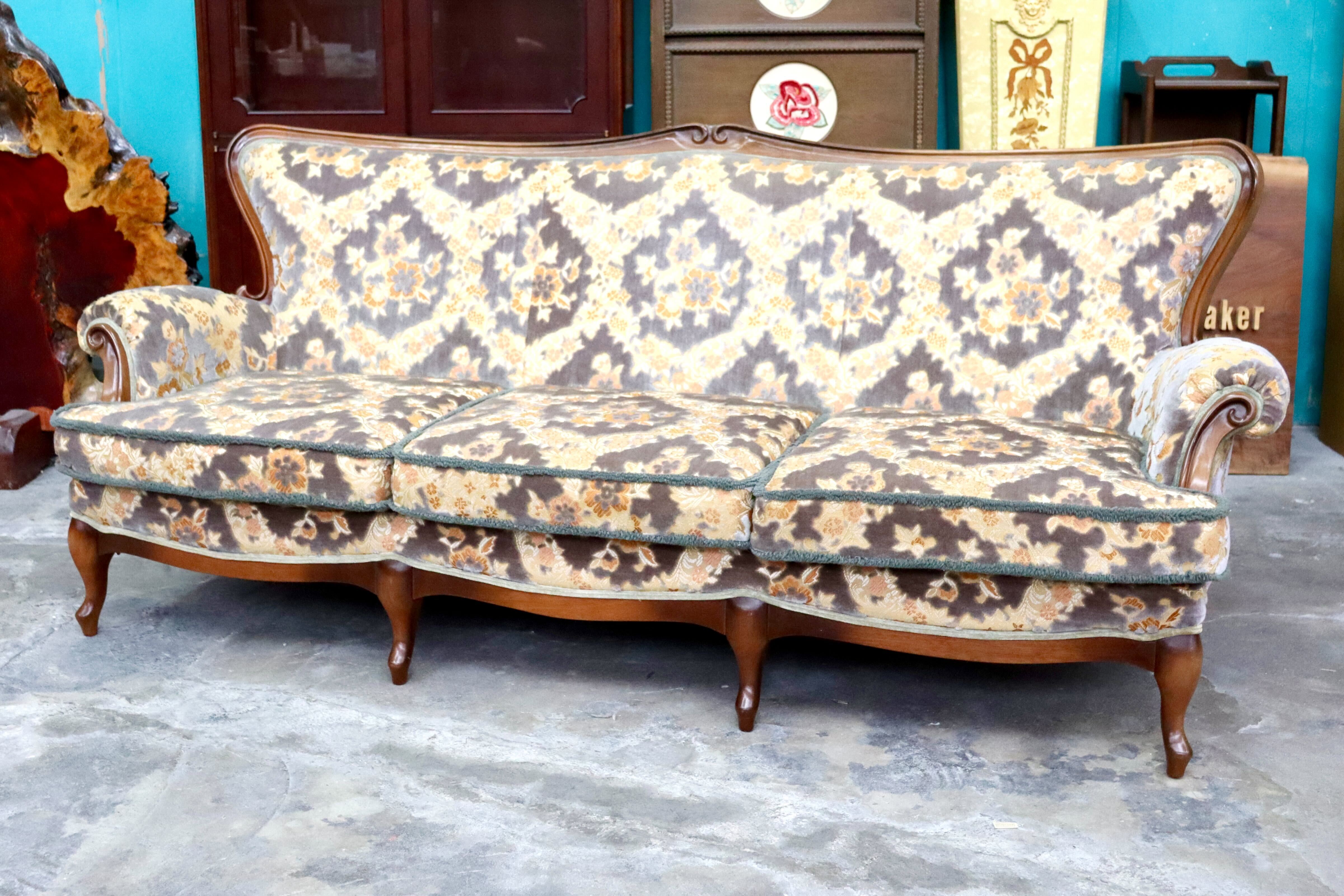 GMIK904○maruni / マルニ マキシマム アンドリュー 3人掛けソファ トリプルソファ ファブリック 猫脚 クラシカル エレガント 定価54万