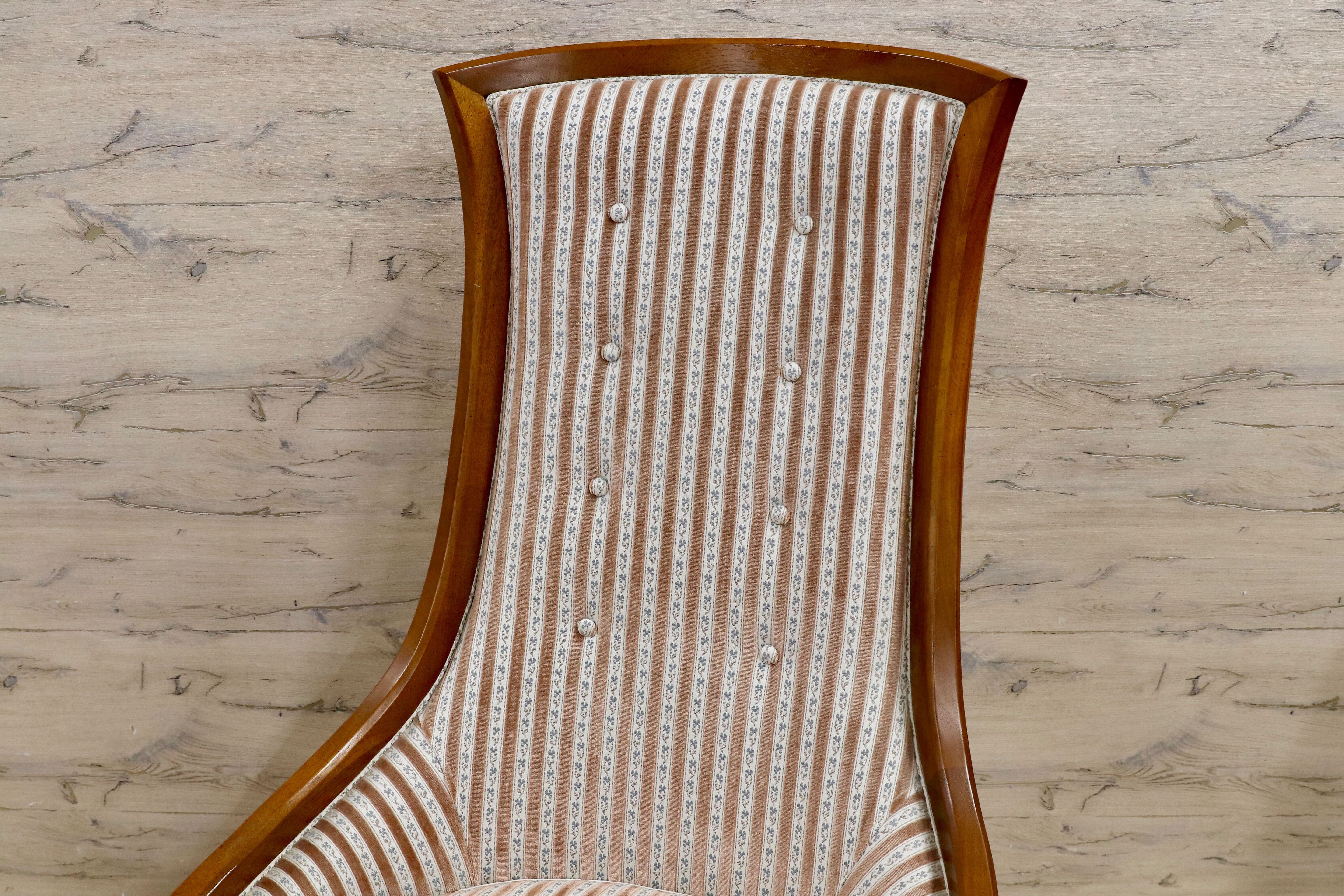 GMHS80○DREXEL HERITAGE / ドレクセルヘリテイジ アップホルスタリー ハイバックチェア ラウンジチェア オットマン 稀少 約75万