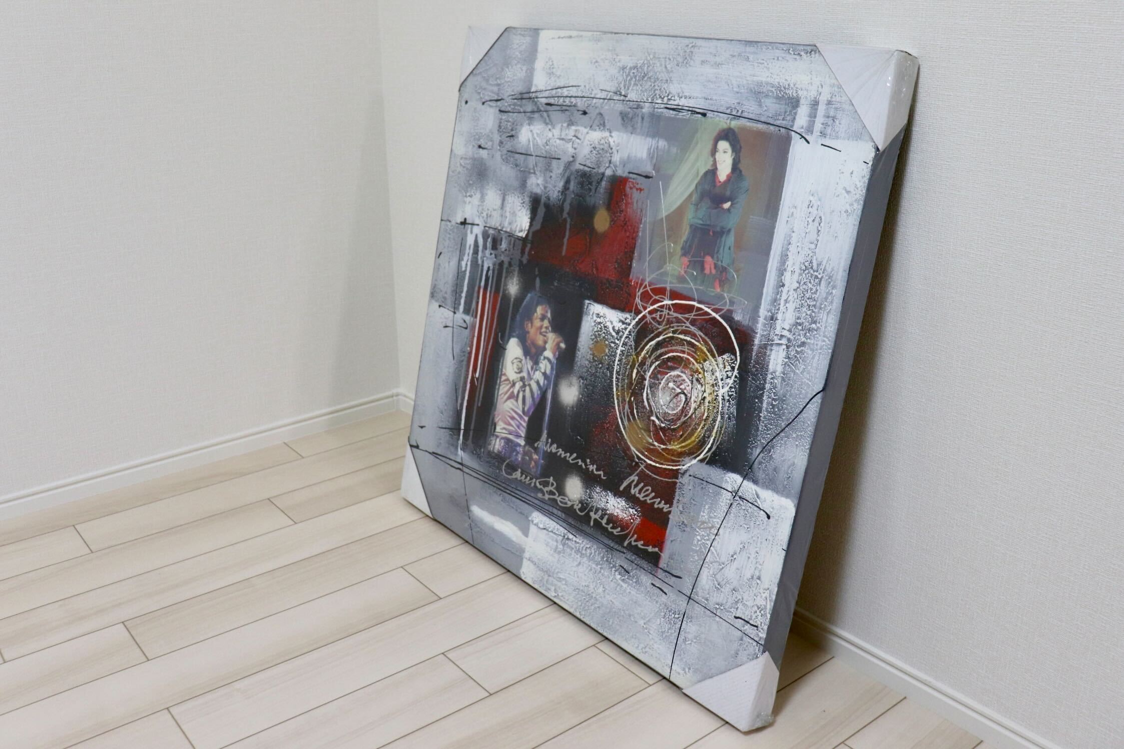 GMIK749S◯マイケル・ジャクソン アートパネル 大型 インテリアボード コラージュアート