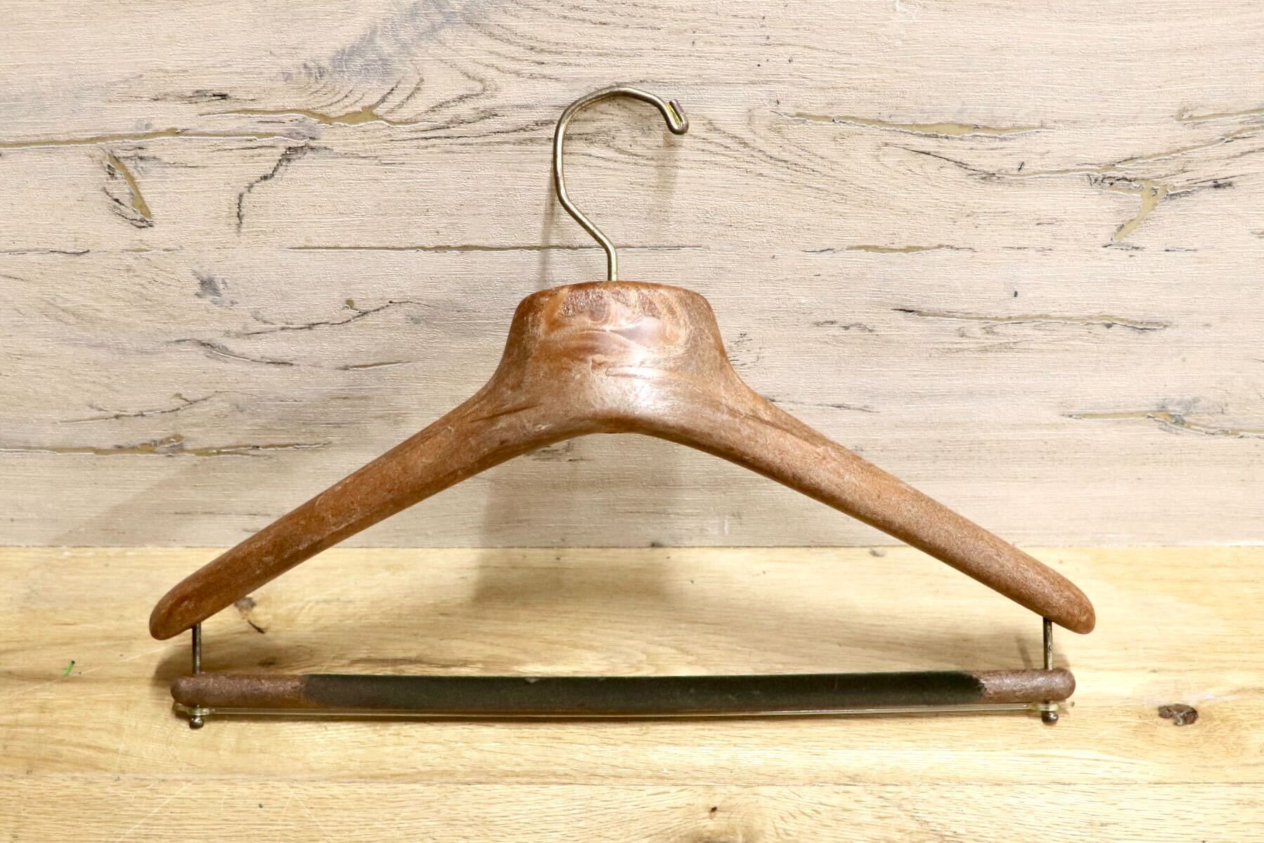 GMHK504C○MAINETTI / マイネッティ サルトリアーレハンガー 3本セット スーツハンガー パンツハンガー イタリア 西洋 アンティーク 雑貨