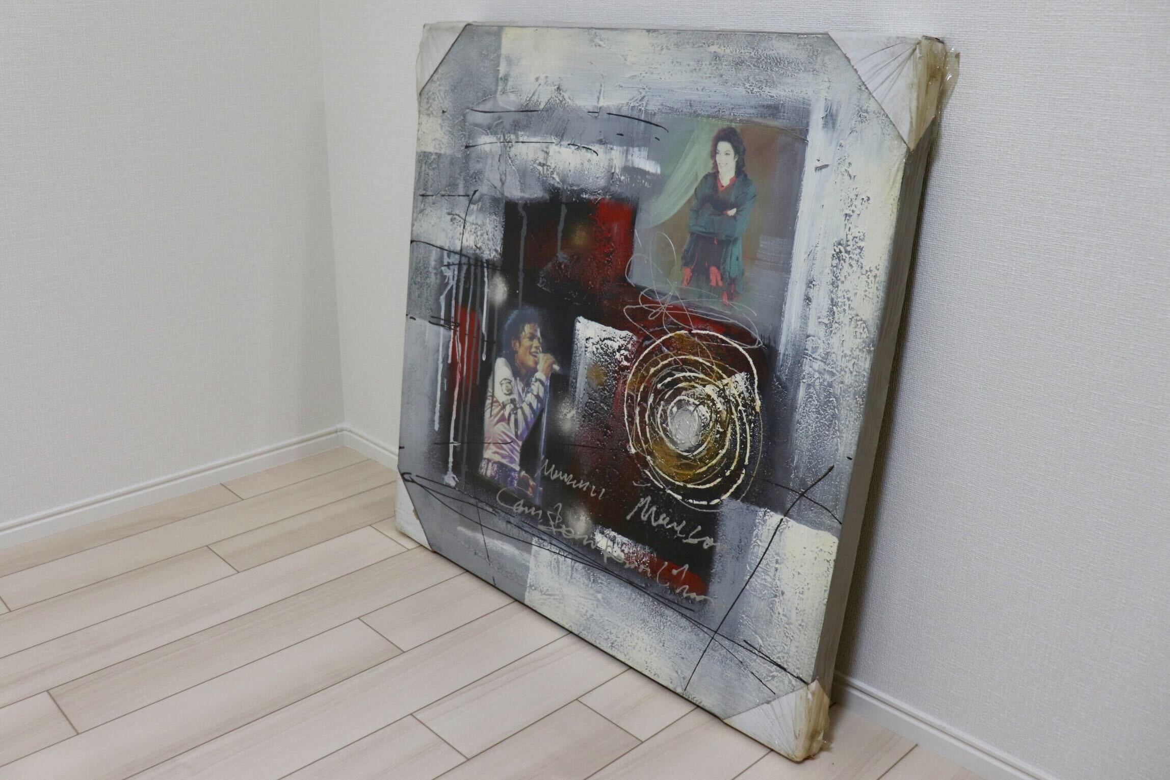 GMIK749T◯マイケル・ジャクソン アートパネル 大型 インテリアボード コラージュアート