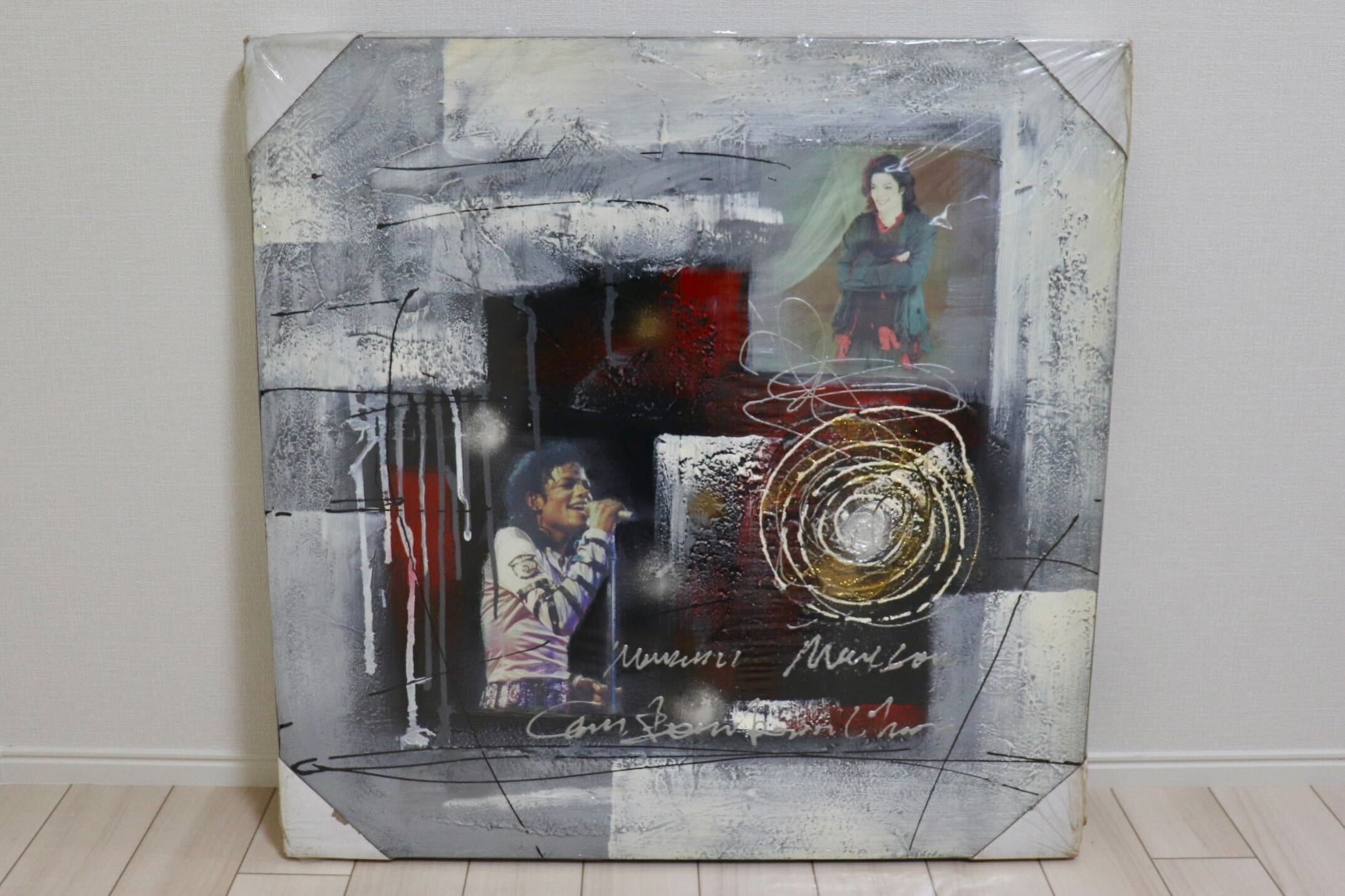 GMIK749T◯マイケル・ジャクソン アートパネル 大型 インテリアボード コラージュアート