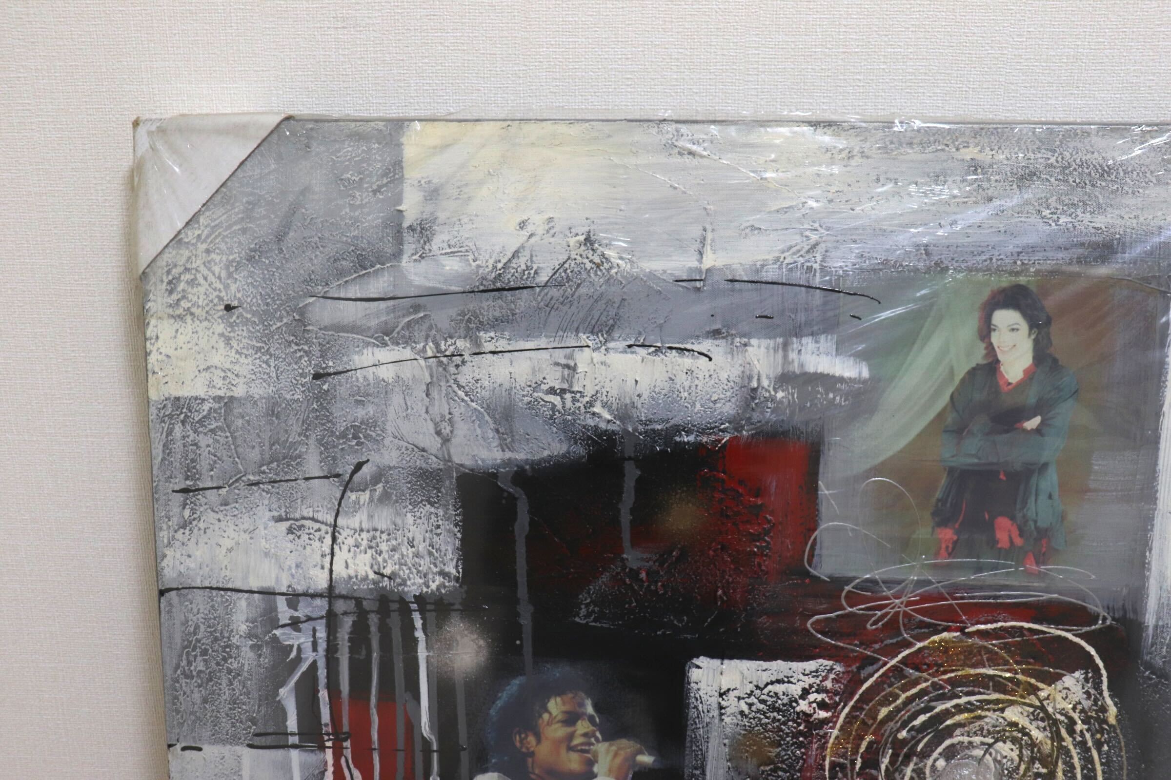 GMIK749T◯マイケル・ジャクソン アートパネル 大型 インテリアボード コラージュアート