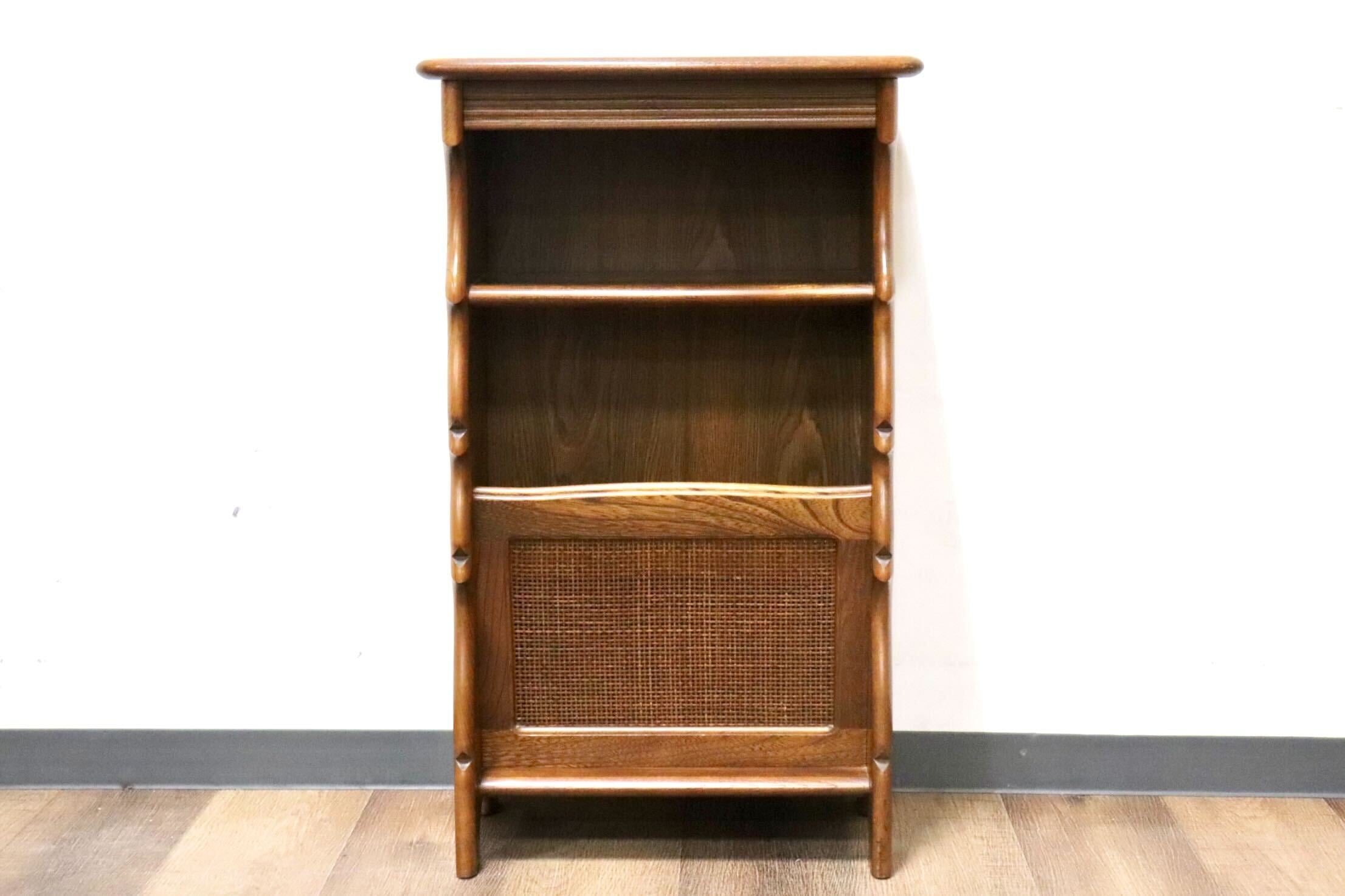 GMHN435A○karimoku / カリモク コロニアル 電話台 FAX台 花台 マガジンラック ラタン レトロ 国産家具