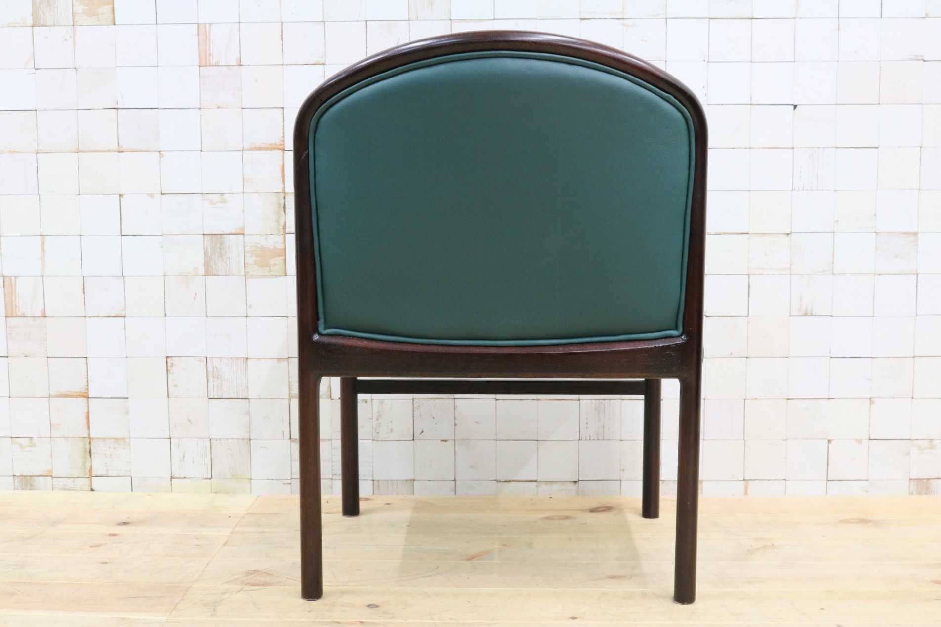 GMHH473F○CONDE HOUSE / カンディハウス インテリアセンター クイーン アームチェア ダイニングチェア レザー 北海道旭川 ビンテージ