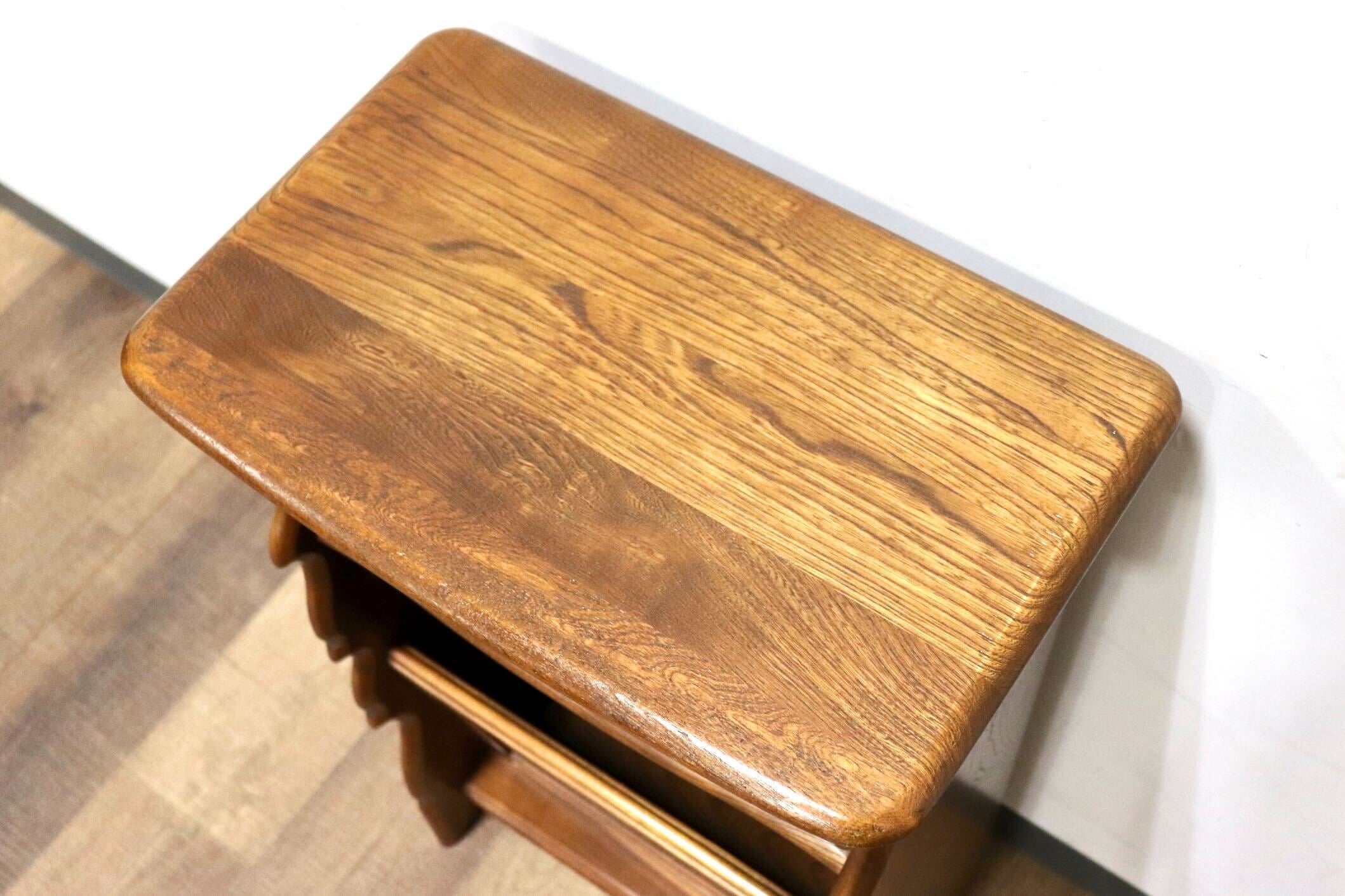 GMHN435A○karimoku / カリモク コロニアル 電話台 FAX台 花台 マガジンラック ラタン レトロ 国産家具