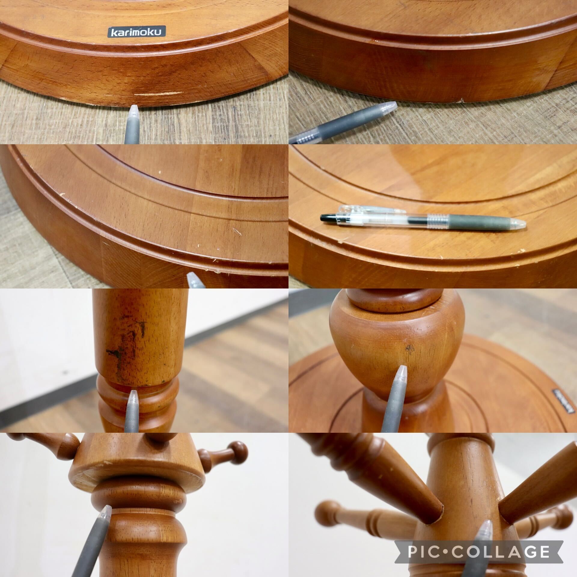 GMHK756○karimoku / カリモク コートハンガー ポールハンガー 帽子掛け ハンガーラック カントリー レトロ 国産家具