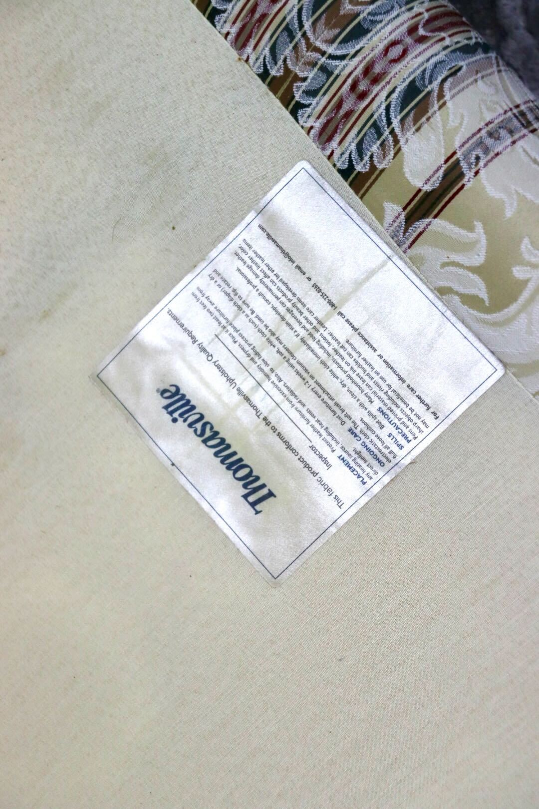 GMIH352○Thomasville / トーマスビル 3人掛けソファ トリプルソファ 長椅子 ファブリック エレガント クラシック