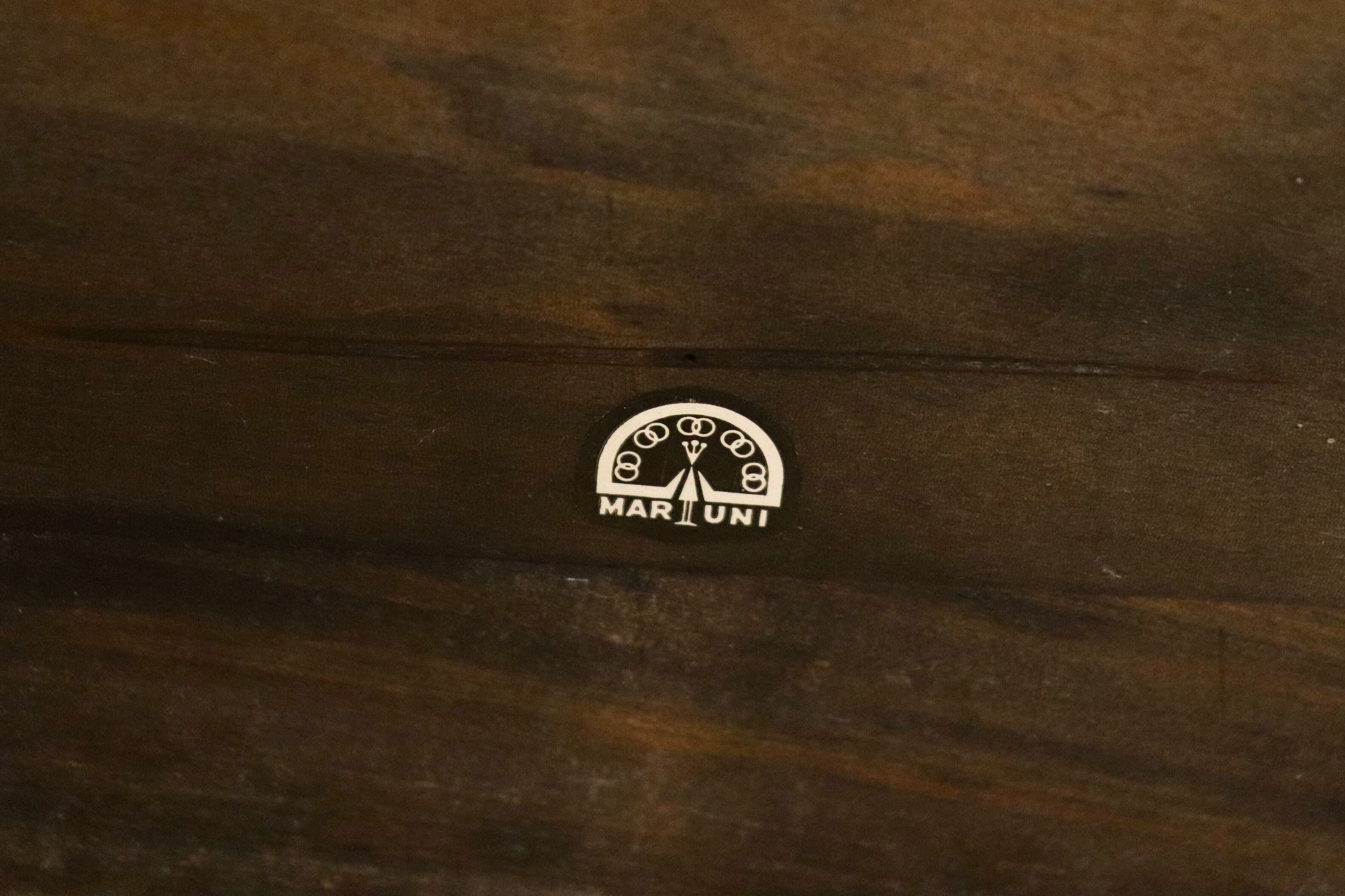 GMHH281○maruni / マルニ 孔雀 オールドマルニ マガジンラック スリッパラック 収納 レトロ ヴィンテージ 木製家具 稀少