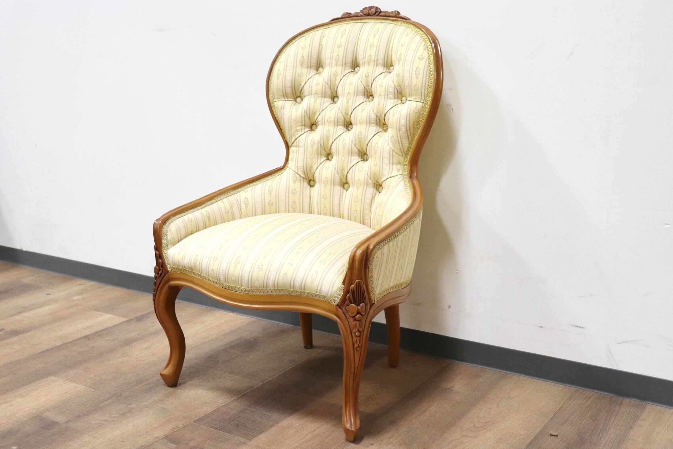 GMHH29B○イタリア ダイニングチェア 子供椅子 撮影用チェア ドールチェア ミニチェア ロココ調 猫脚 彫刻 ヨーロピアン クラシック 展示品