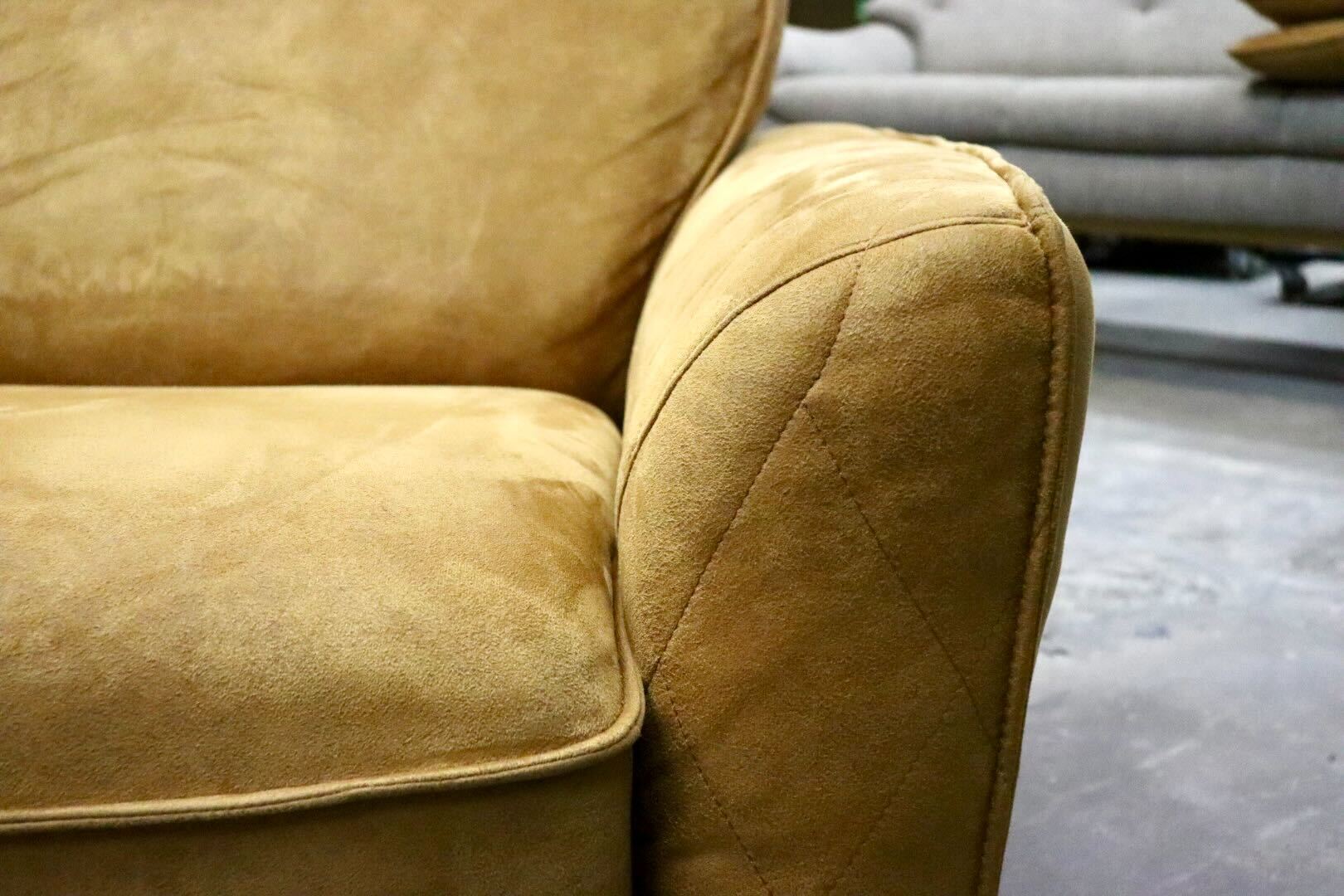 GMIH357○RELAX FORM / リラックスフォーム コロンバス 2人掛けソファ ラブソファ レザーテックス キャメル 関家具 定価約13万 展示品