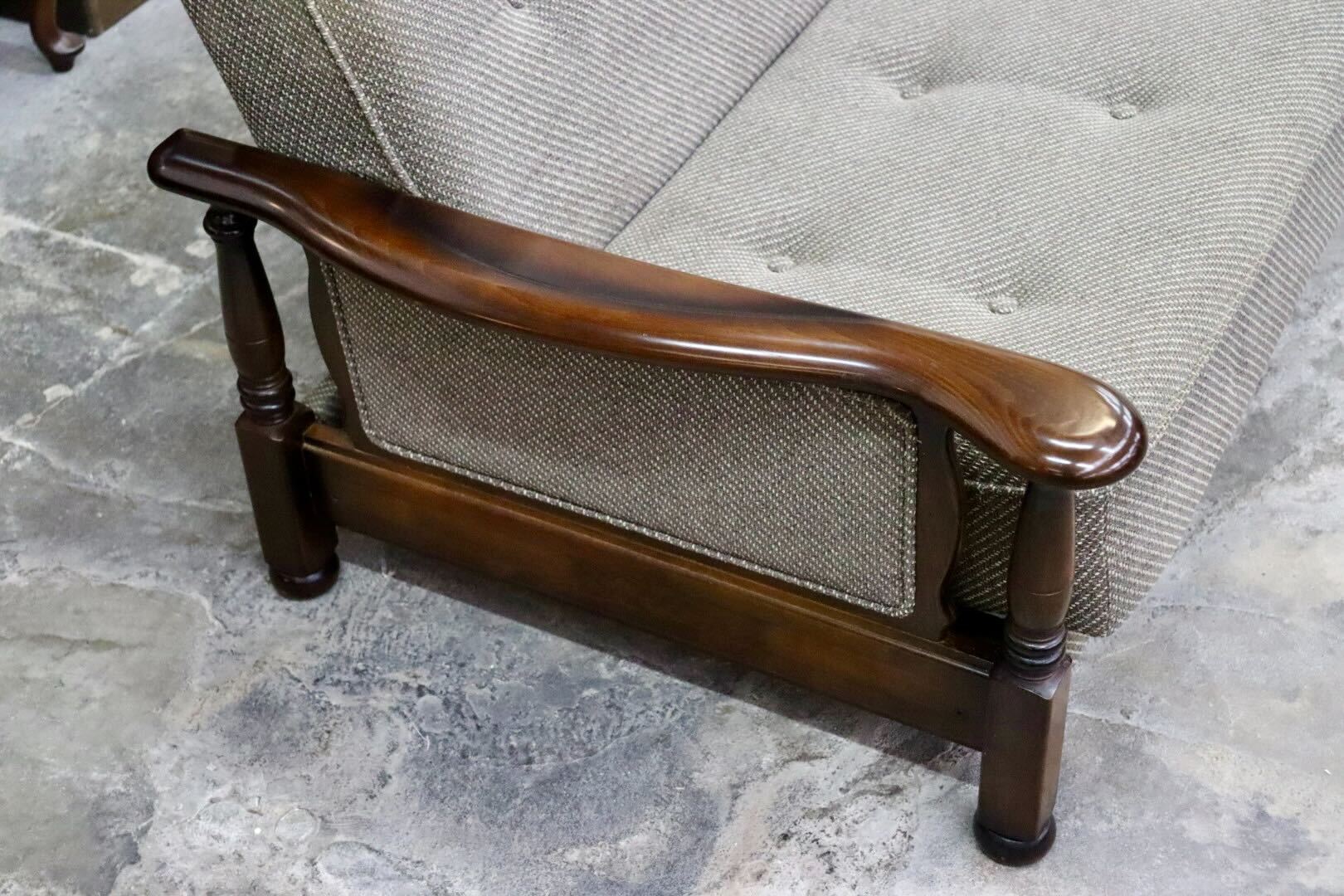 GMIK735○karimoku / カリモク コロニアル YC6053 ソファベッド 3人掛けソファ トリプルソファ ファブリック 国産家具 定価約20.6万