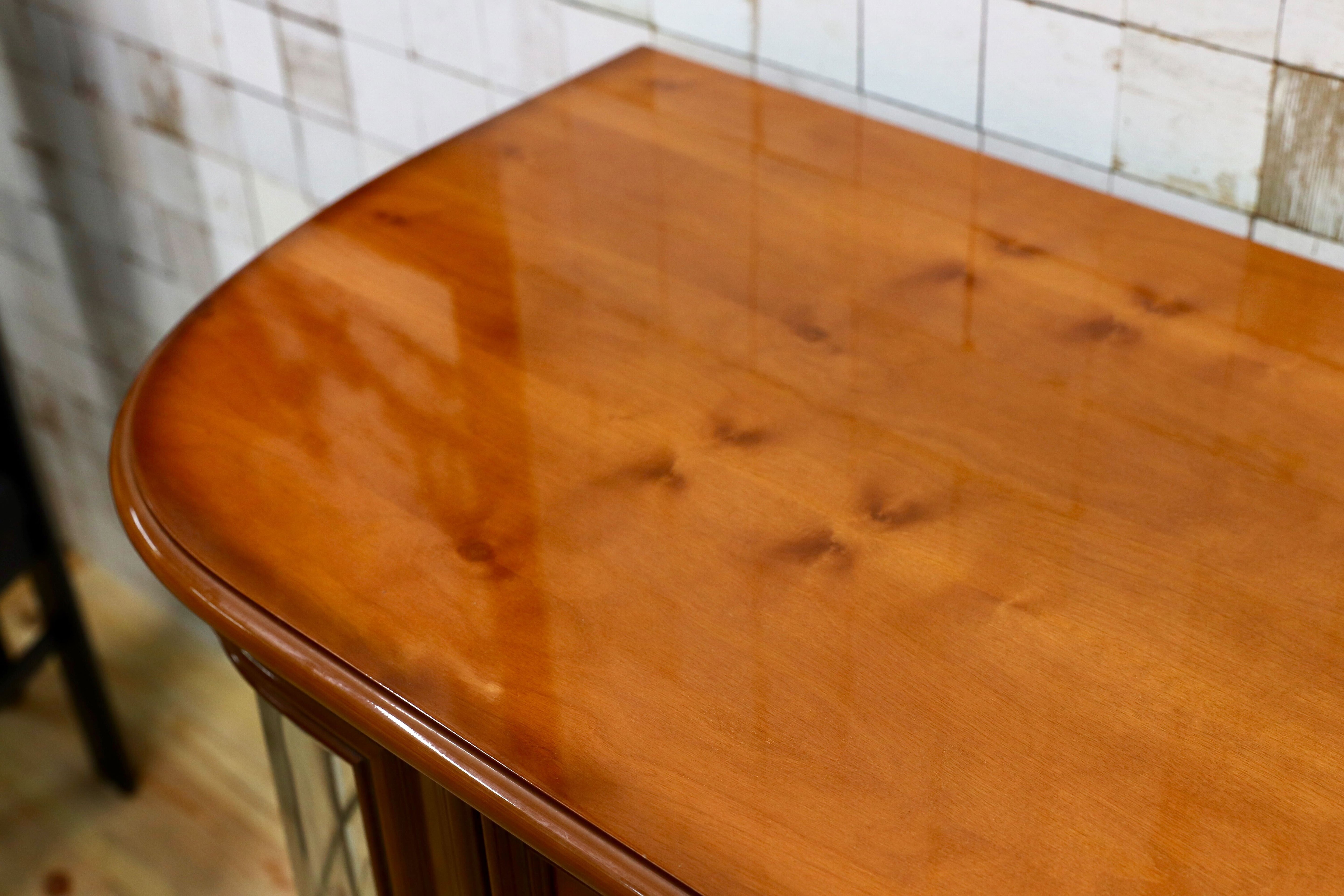 GMIS328○イタリア クラシック アンティーク サイドボード リビングボード 象嵌細工 キャビネット 店舗什器 キュリオケース