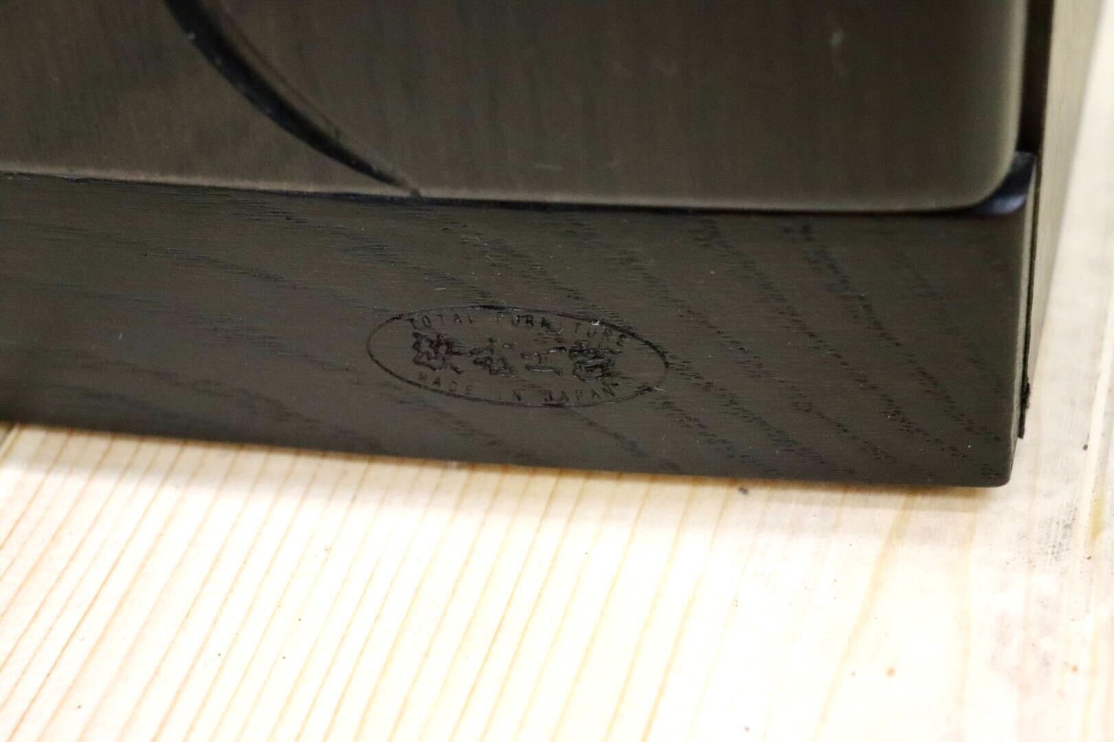 GMGK431○浜本工芸 / HAMAMOTO 食器棚 カップボード キャビネット リビングボード 収納家具 飾り棚 楢材 ダークブラウン 美品