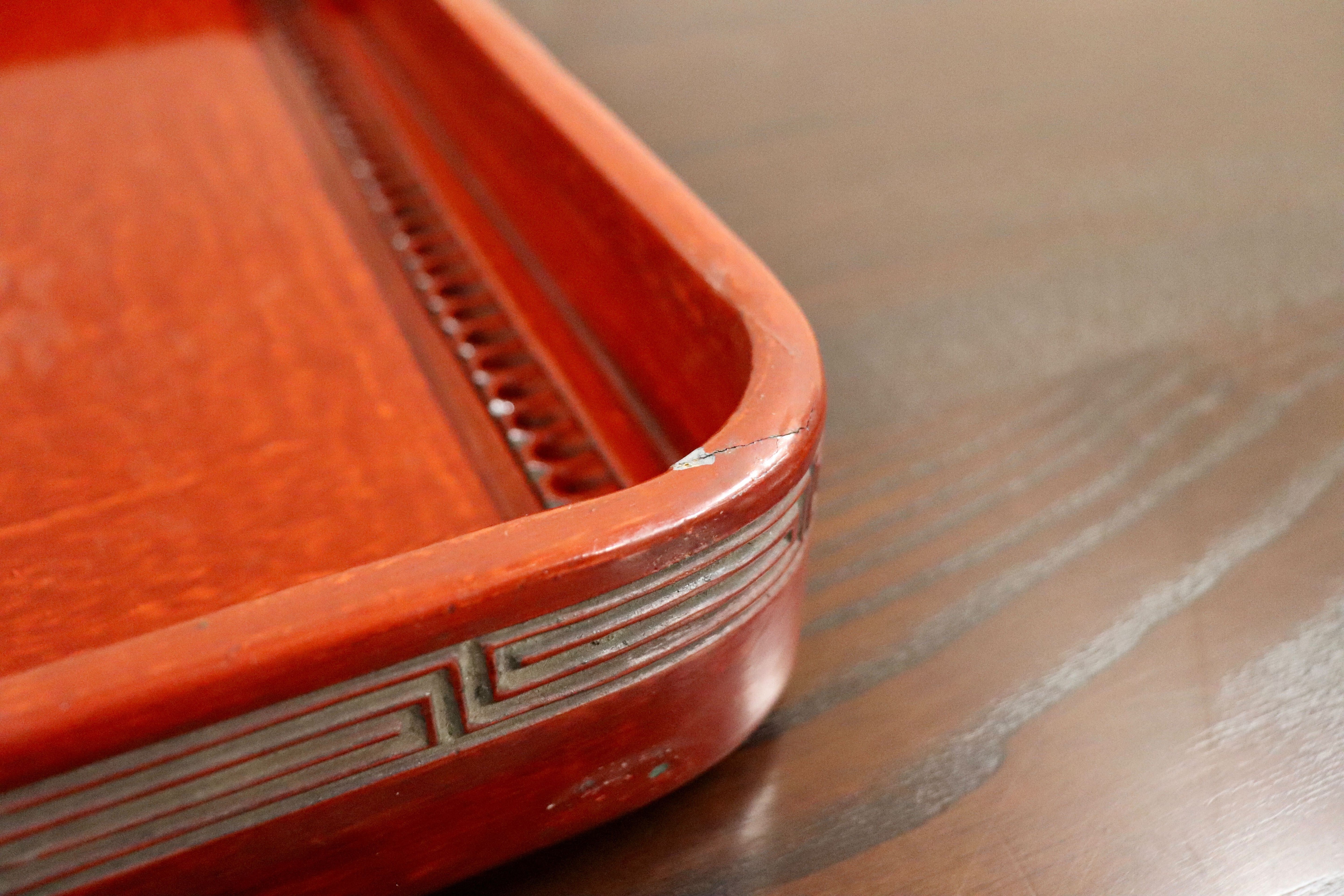 GMHS461○お盆 和盆 角盆 長方盆 四方盆 木彫り 花器 盆栽 飾り台 和室 古民家 アンティーク