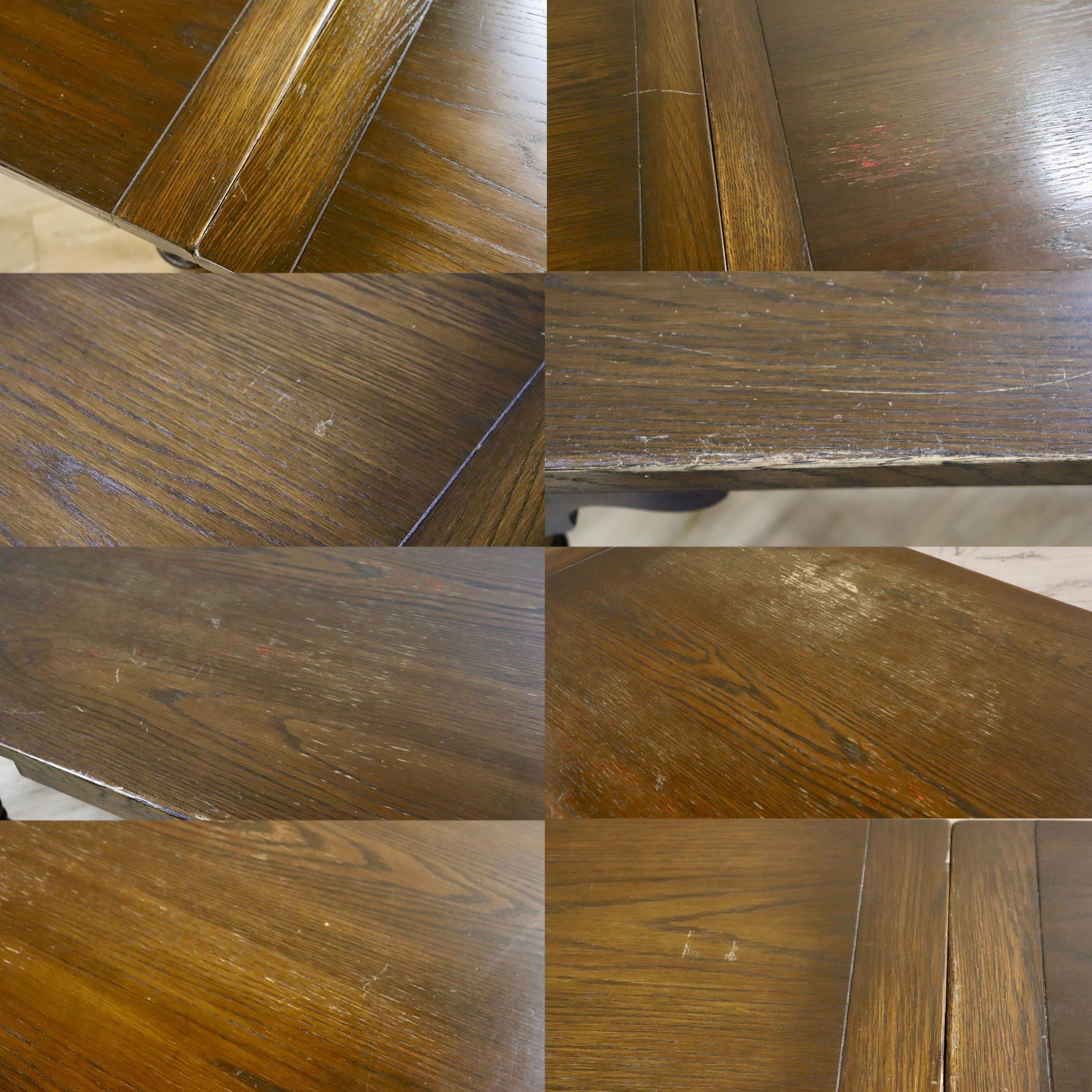 GMHK178○英国 アンティーク エクステンションテーブル ダイニングテーブル 食卓テーブル 伸長式 オーク材 クラシカル 輸入家具