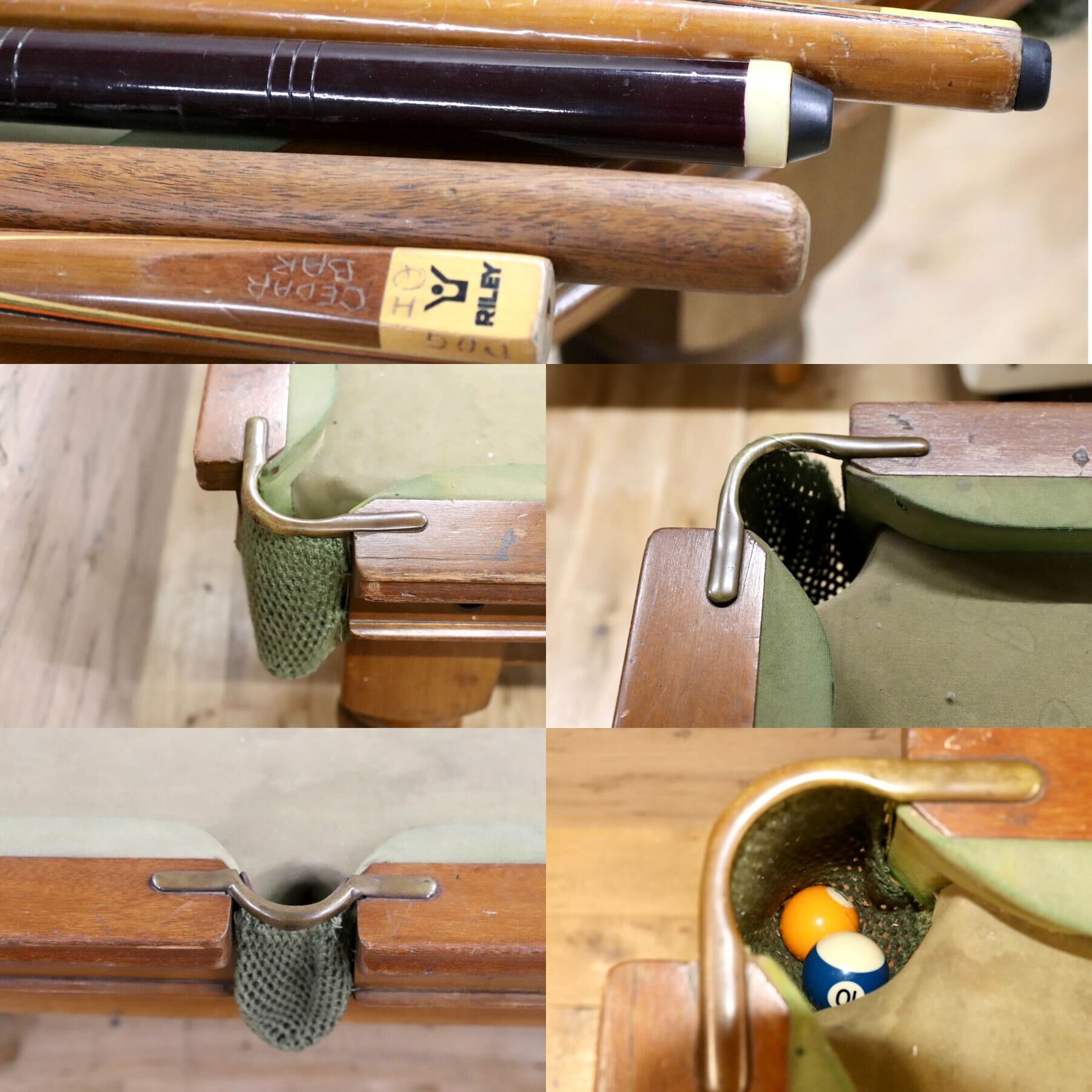 GMFN428○Howarth Nuttall 英国 イギリス アンティーク 1930年代 超希少 スヌーカーテーブル ビリヤード台 店舗什器 遊技台※発送不可