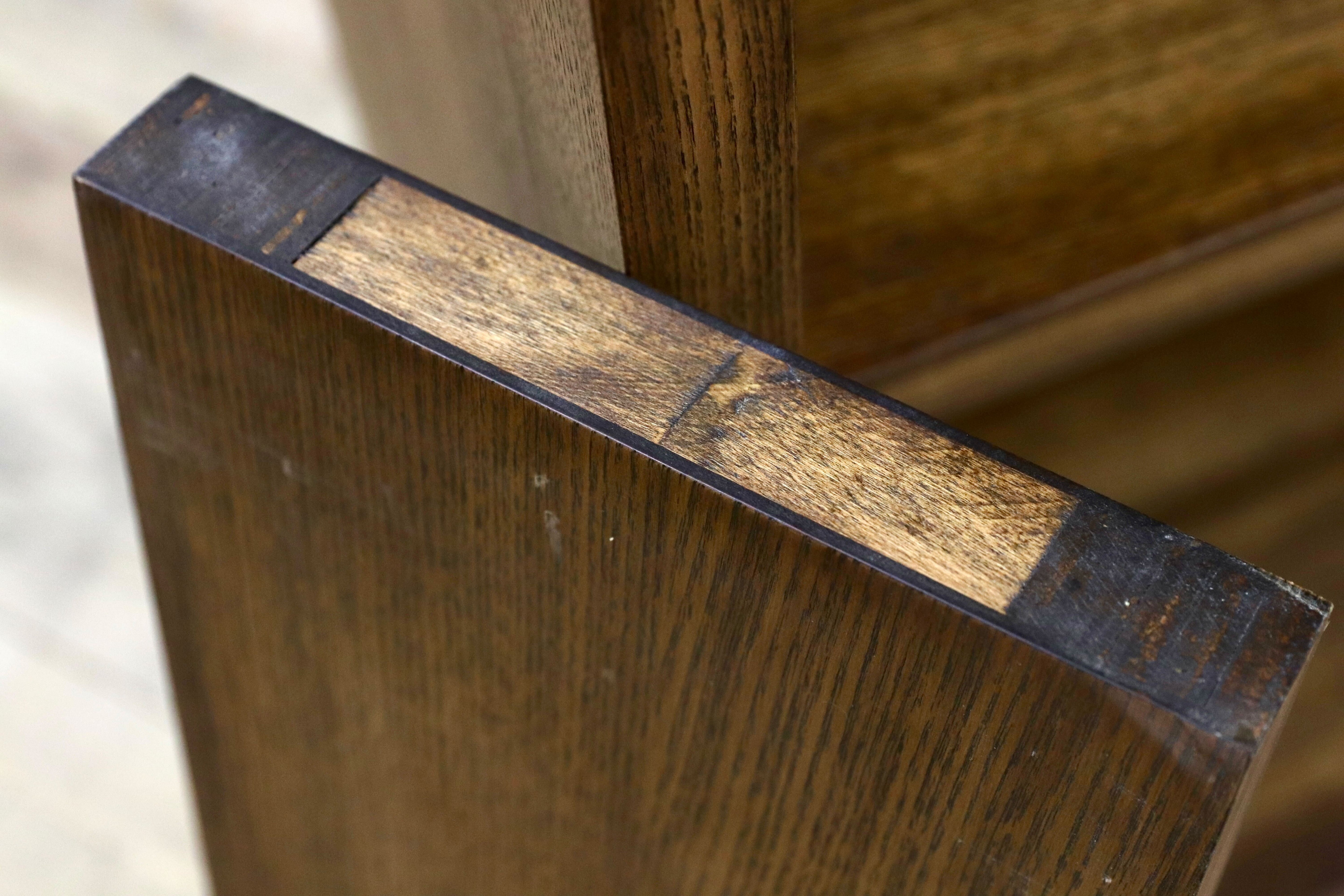 GMIS338B○民芸家具 和風モダン オープンシェルフ ラック ブックシェルフ 楢材 古民家 カフェ 店舗什器