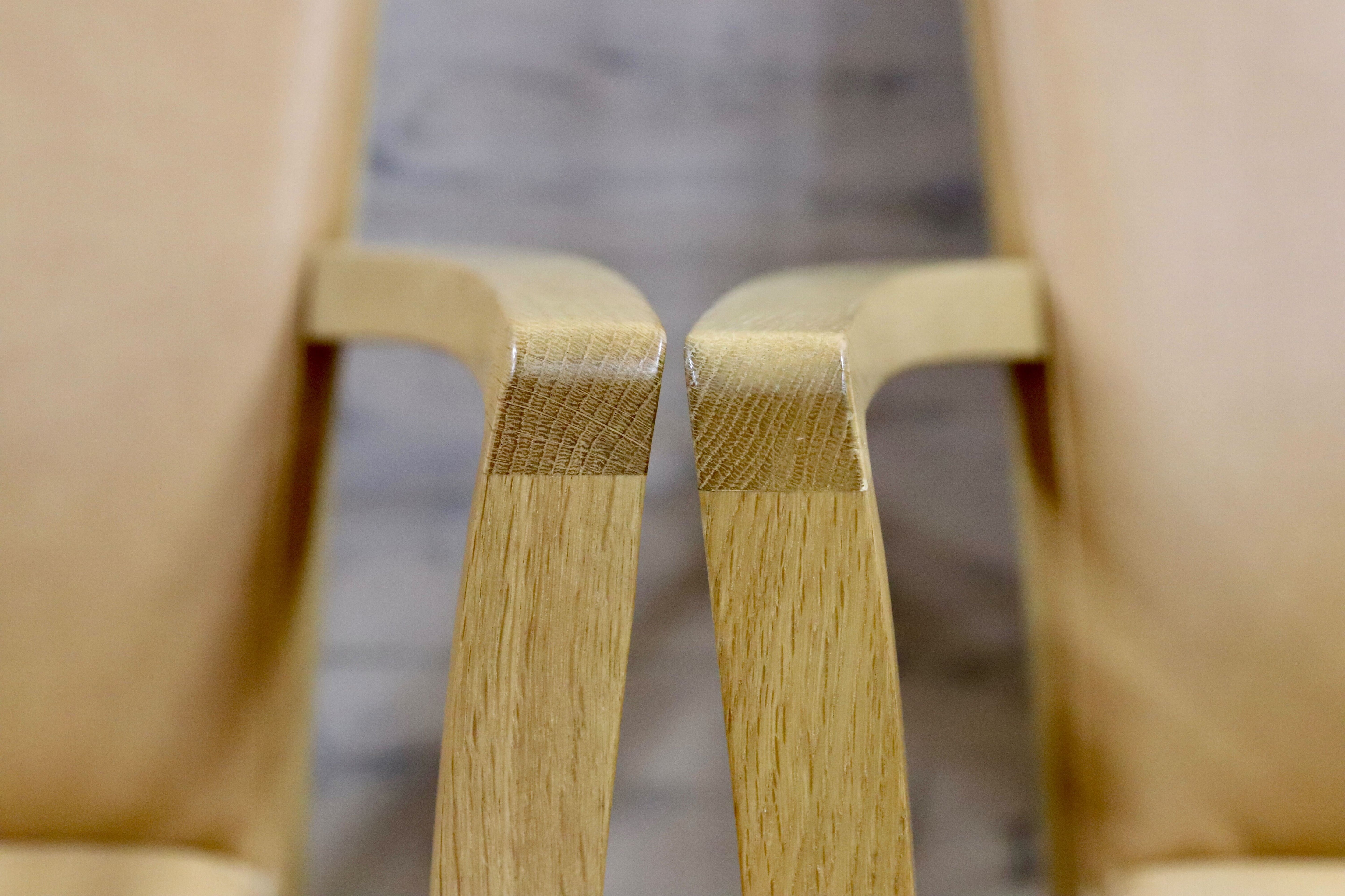 GMHS73○karimoku / カリモク CT78 アームチェア 椅子 ダイニングチェア 2脚セット オーク材 合皮 約14.5万 国産家具