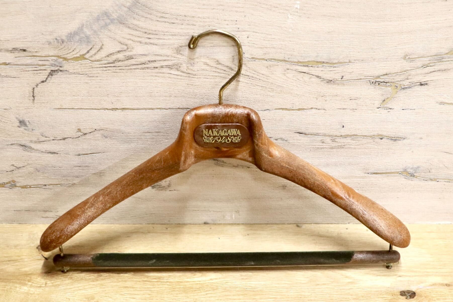 GMHK504G○MAINETTI / マイネッティ サルトリアーレハンガー 3本セット スーツハンガー パンツハンガー イタリア 西洋 アンティーク 雑貨