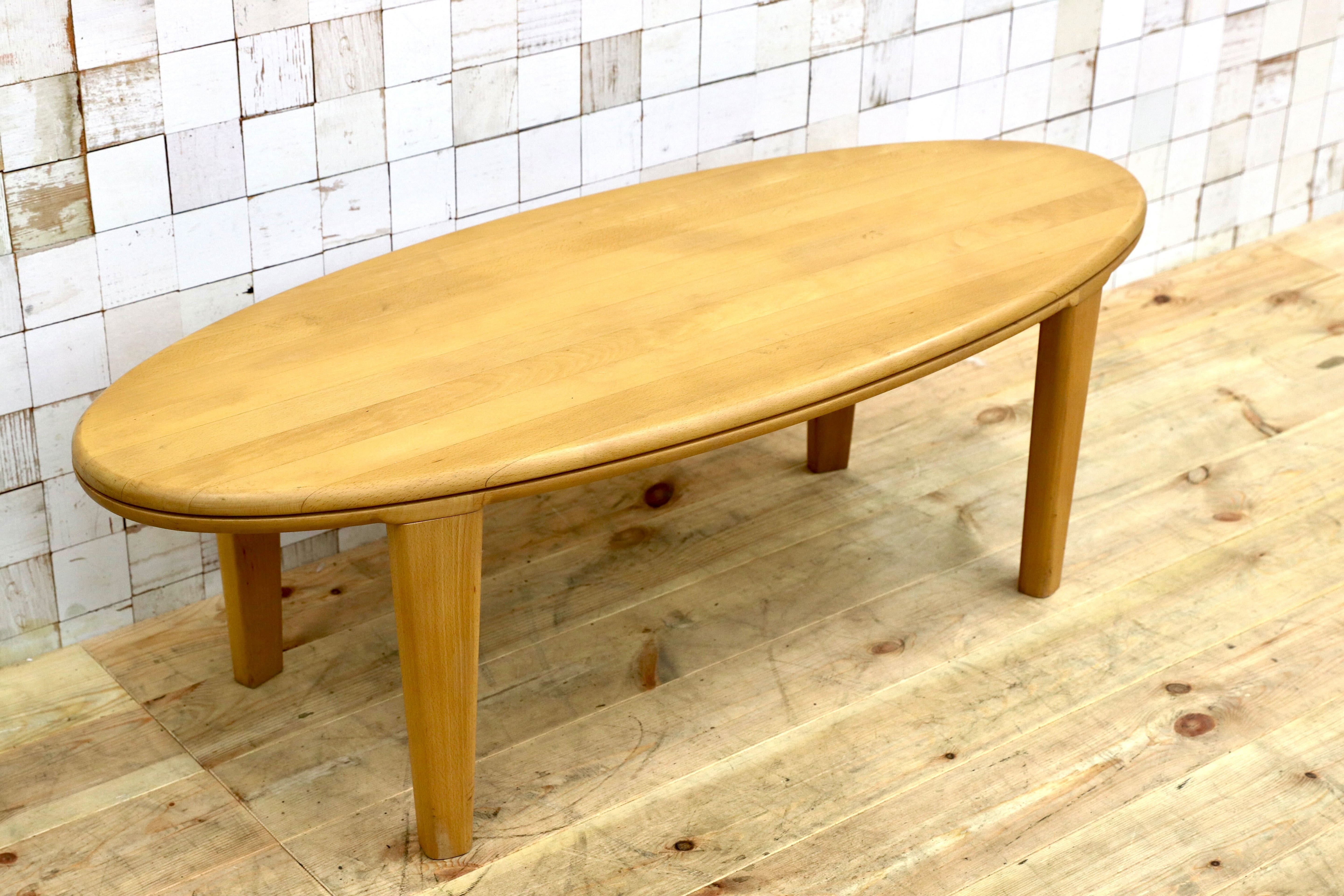 GMIS83○ビーチ無垢材 センターテーブル リビングテーブル コーヒーテーブル 北欧スタイル ヴィンテージ