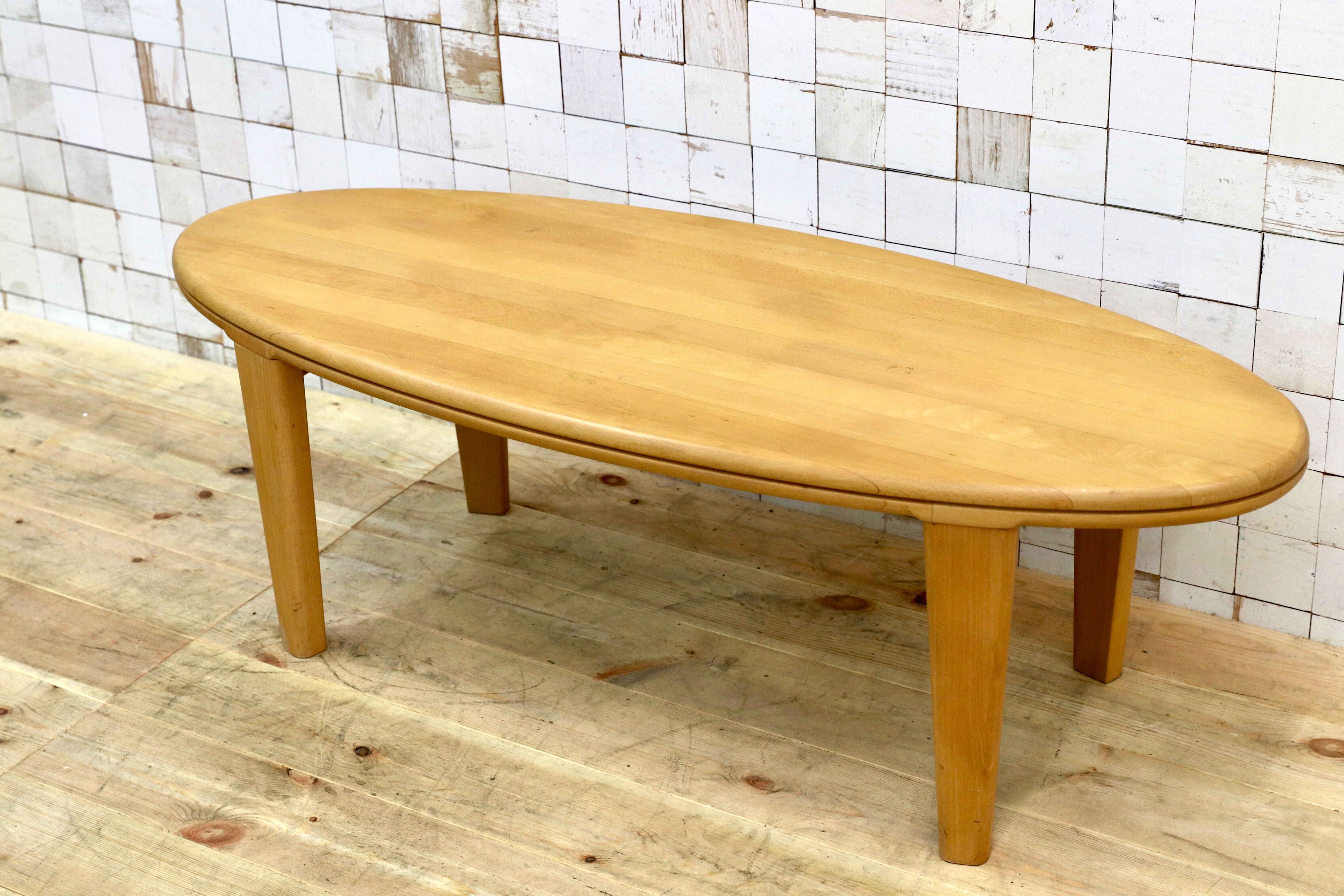 GMIS83○ビーチ無垢材 センターテーブル リビングテーブル コーヒーテーブル 北欧スタイル ヴィンテージ