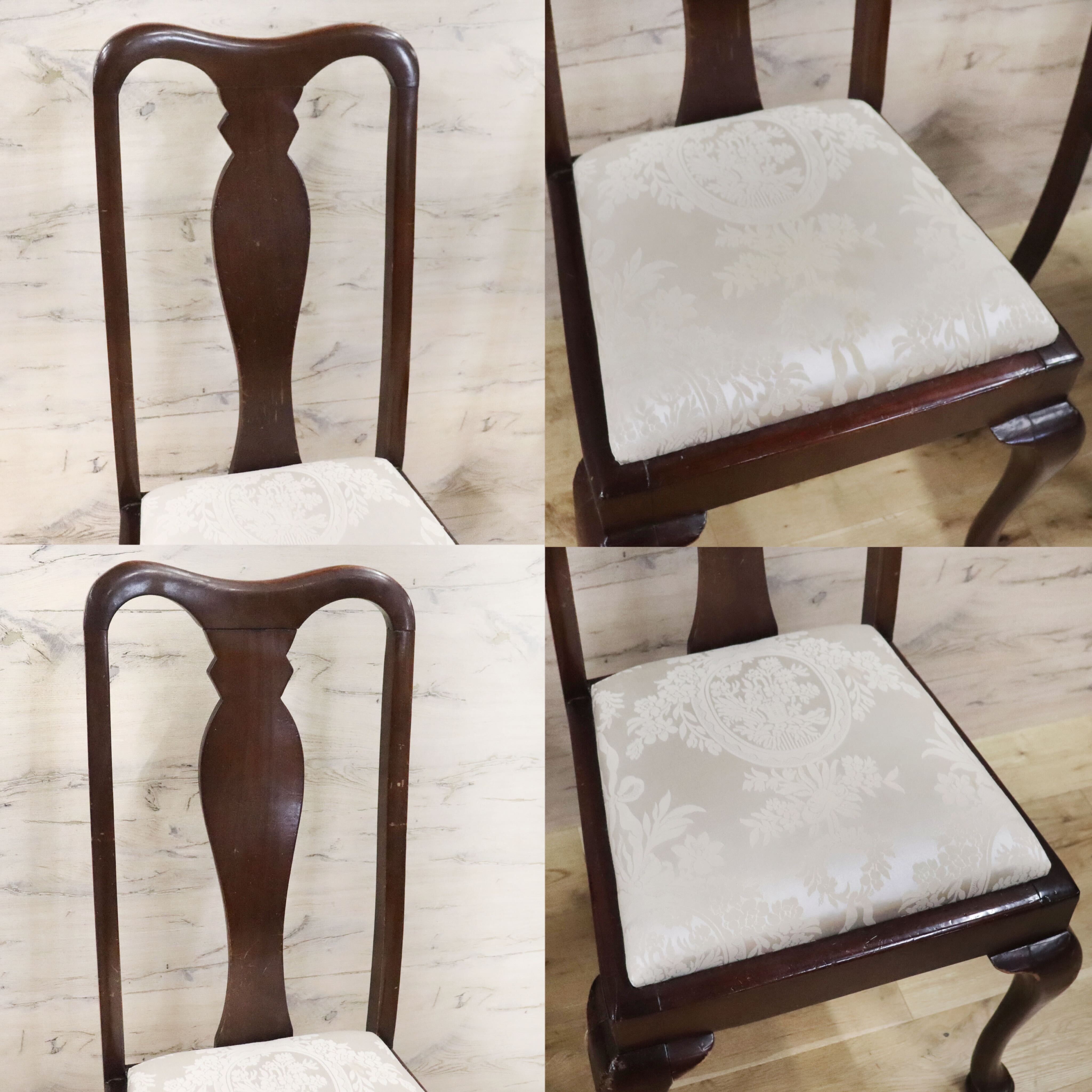 GMGK131A○Lloyd's Antiques / ロイズ・アンティークス ダイニングチェア 椅子 2脚セット クイーンアンチェア クラシック イギリス