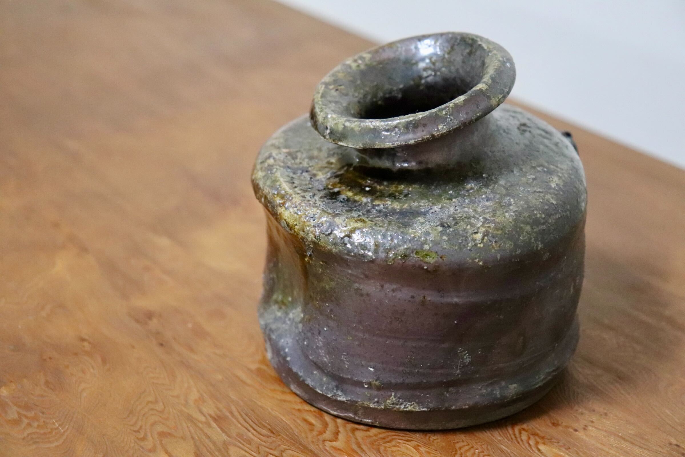 GMIO497A○丹山窯 丹波焼 掛花入 花器 伝統工芸 丹波篠山 未使用