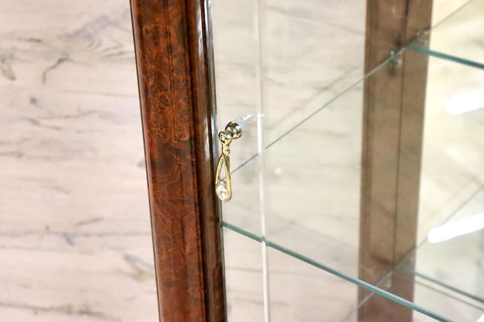 GMHN35○Saltarelli Mobili / サルタレッリモビリ フローレンス カップボード キュリオケース 飾り棚 輸入家具 定価約19.2万